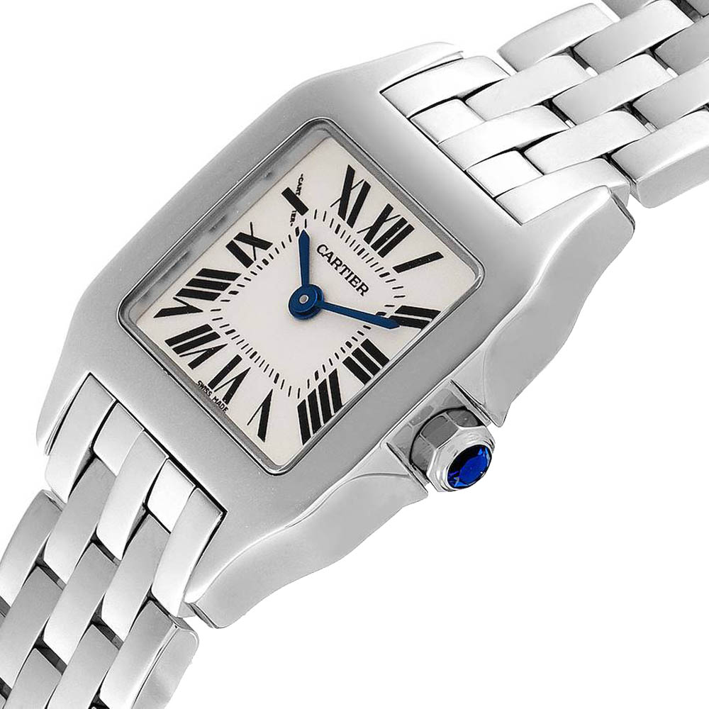 

Cartier Silver Stainless Steel Santos Demoiselle W25064Z5 Women's Wristwatch