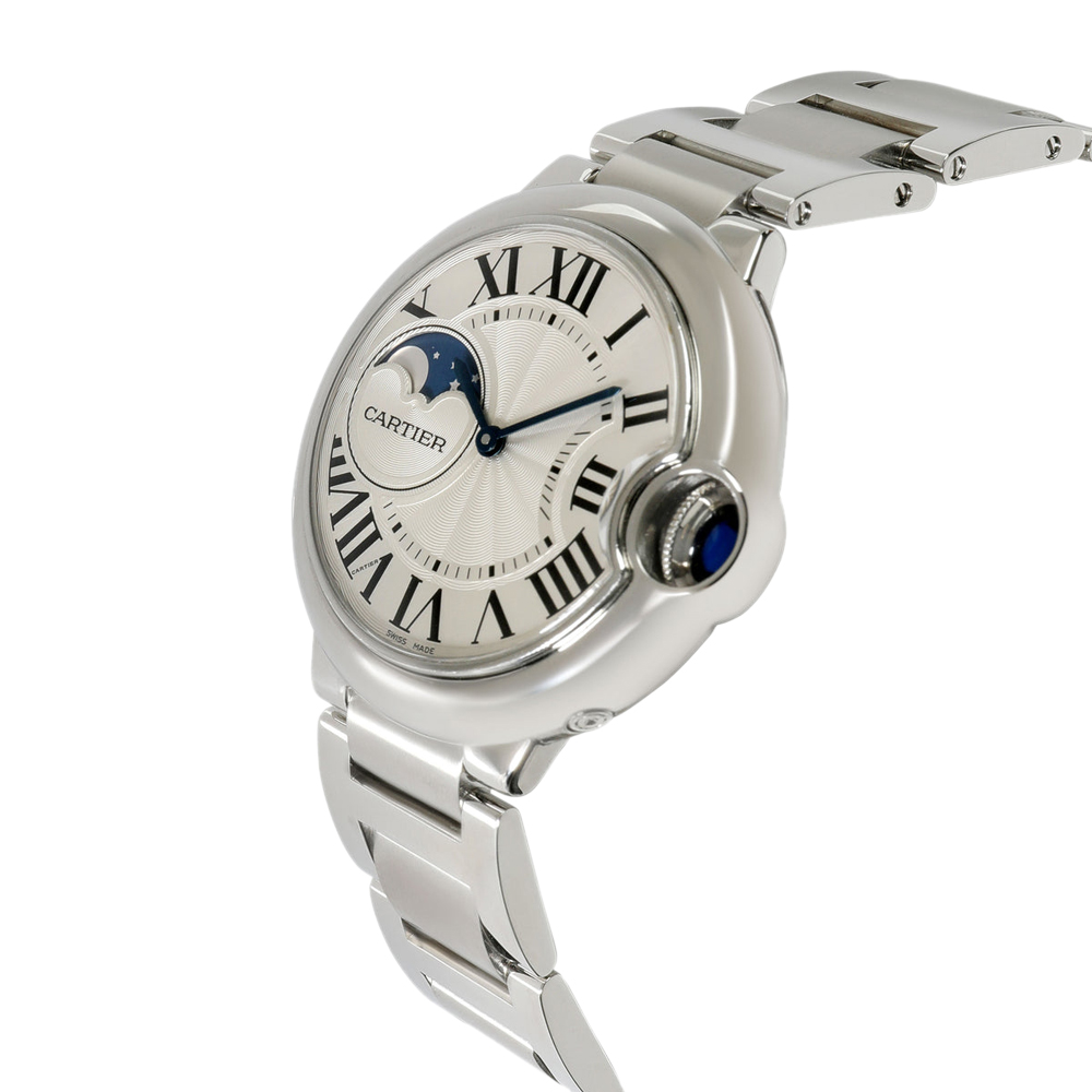 

Cartier Silver Stainless Steel Ballon Bleu WSBB0021 Women's Wristwatch 37 MM