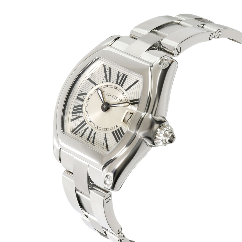 

Cartier Silver Stainless Steel Roadster W62016V3 Women's Wristwatch