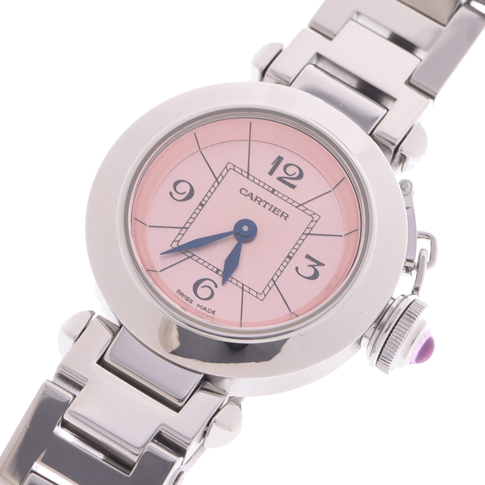 

Cartier Pink Stainless Steel W3140008 Miss Pasha Women's Wristwatch