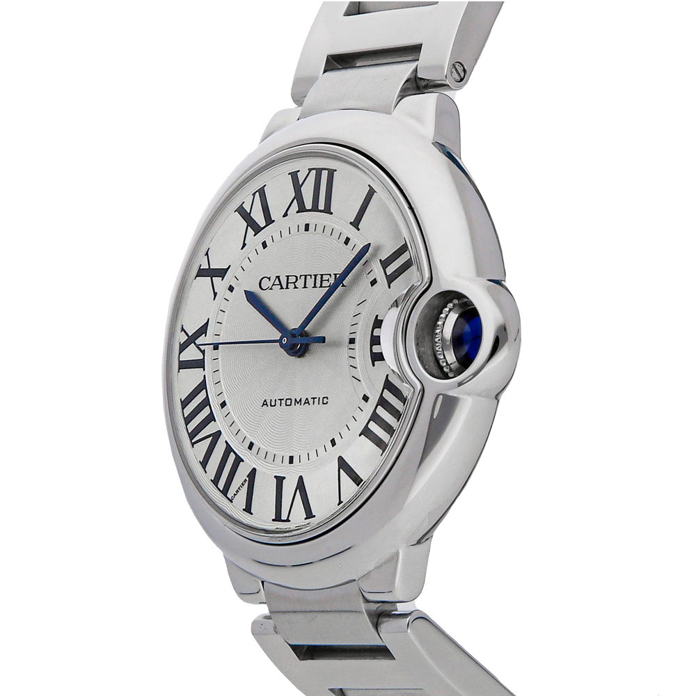 

Cartier Silver Stainless Steel Ballon Bleu de Cartier W4BB0016 Women's Wristwatch 36 MM