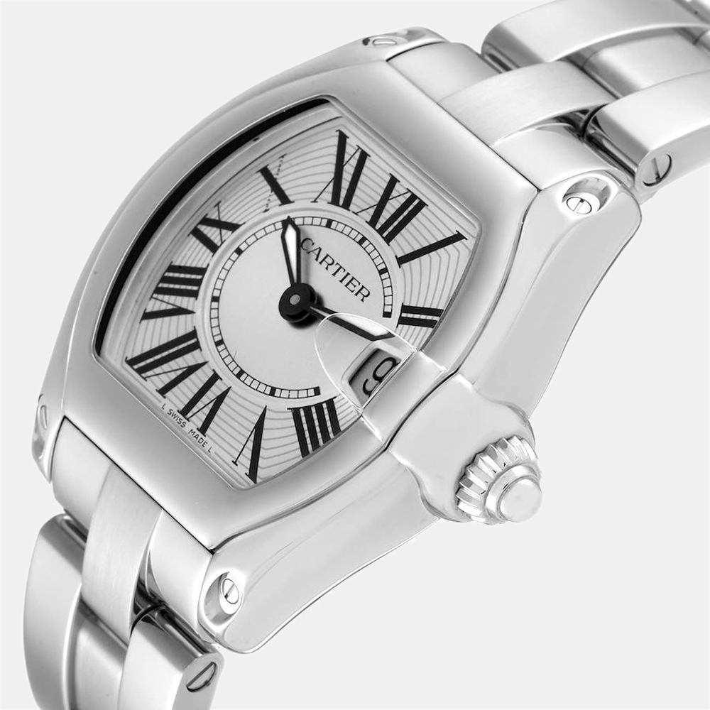 

Cartier Silver Stainless Steel Roadster W62016V3 Women's Wristwatch