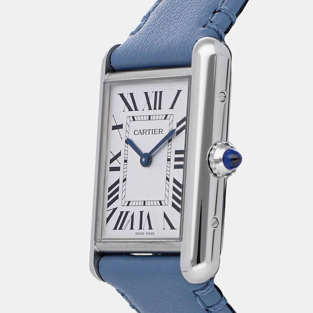 

Cartier Silver Stainless Steel Tank Must SolarBeat WSTA0062 Women's Wristwatch 40 MM