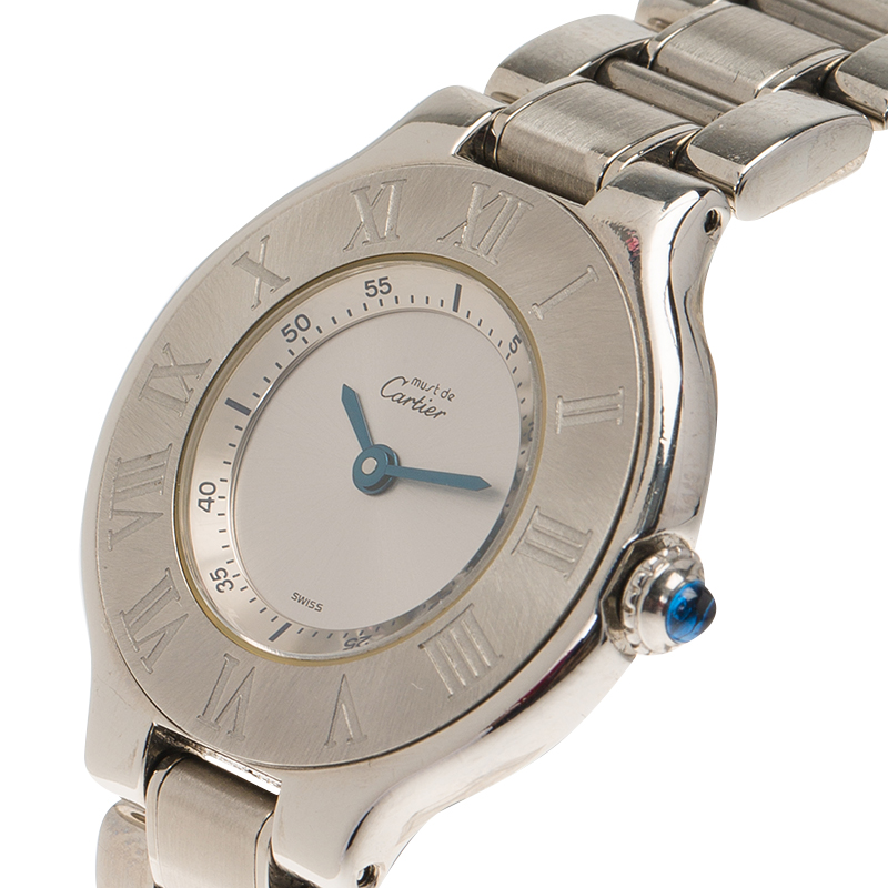 

Cartier Silver Stainless Steel Must