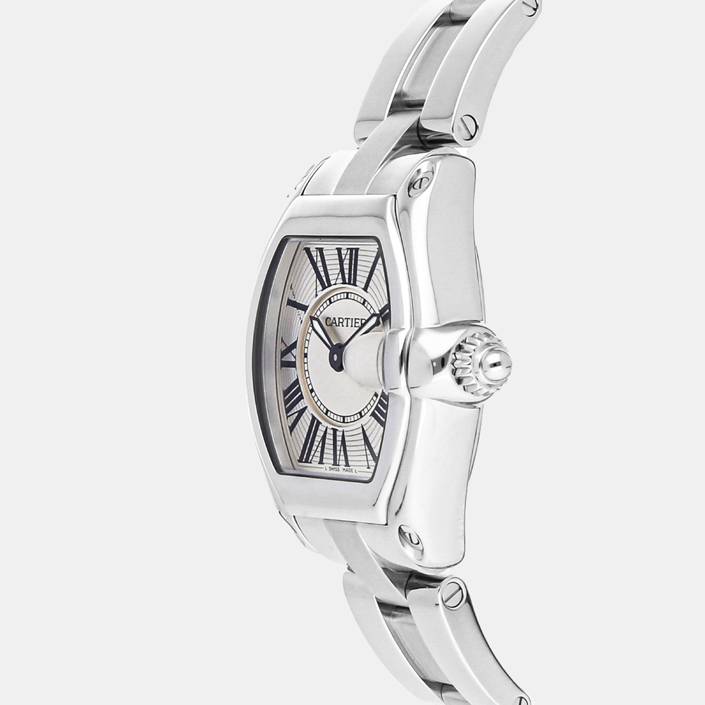 

Cartier Silver Stainless Steel Roadster W62016V3 Women's Wristwatch 36 x 30 MM