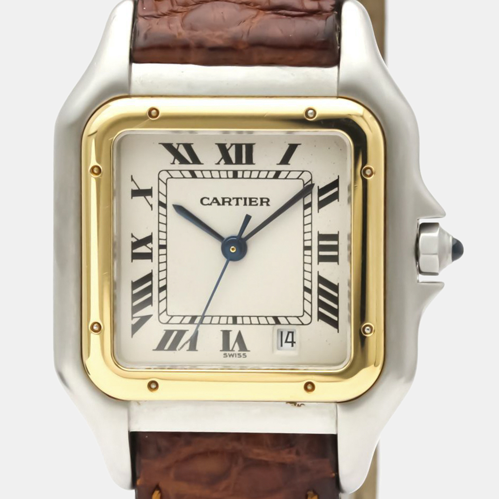 

Cartier Silver 18K Yellow Gold And Stainless Steel Quartz Women's Wristwatch 27 MM