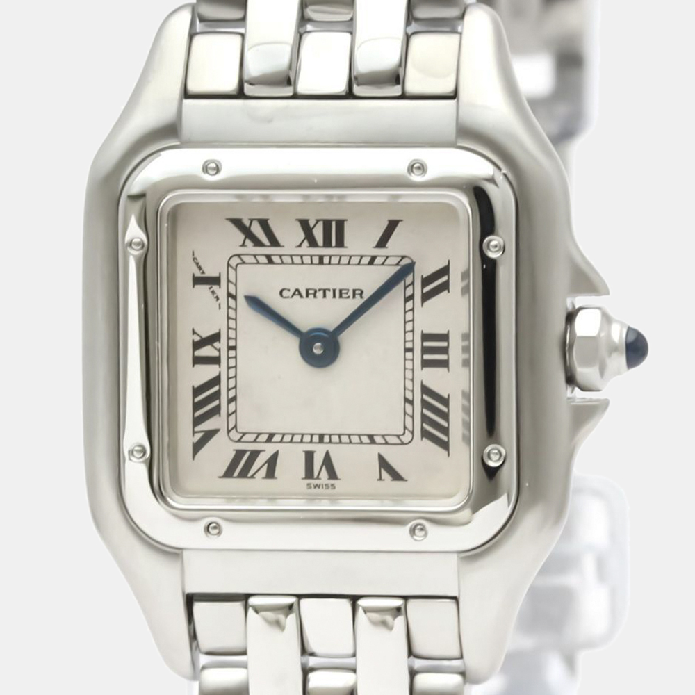 

Cartier Silver Stainless Steel Panthere W25033P5 Quartz Women's Wristwatch 22 MM