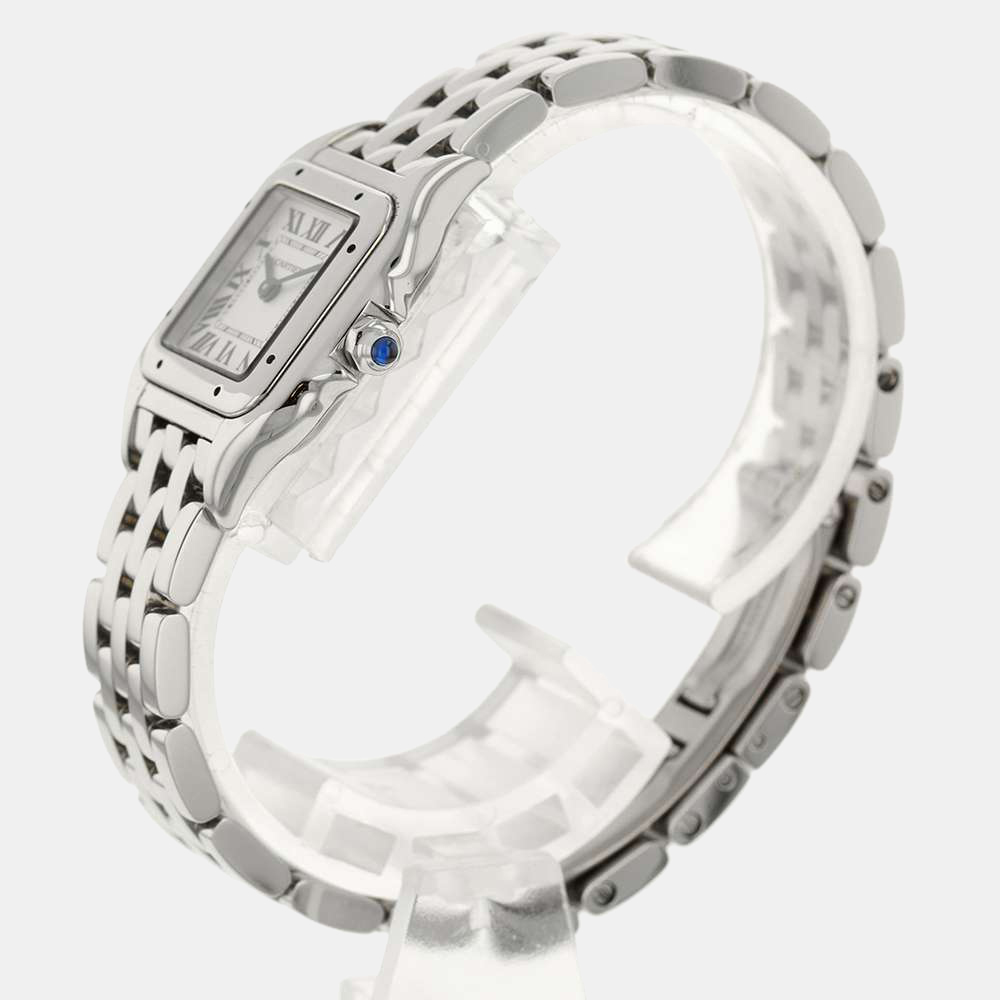 

Cartier White Stainless Steel Panthere De Cartier WSPN0006 Quartz Women's Wristwatch 22 mm