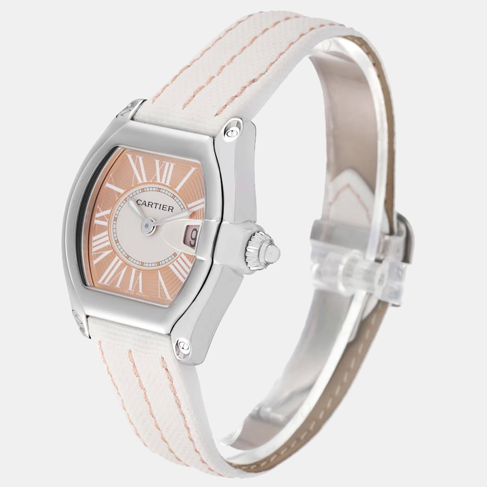 

Cartier Orange Stainless Steel Roadster W62054V3 Quartz Women's Wristwatch 30 mm