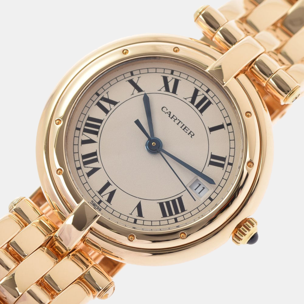 

Cartier White 18k Yellow Gold Panthere Vendome Quartz Women's Wristwatch 30 mm