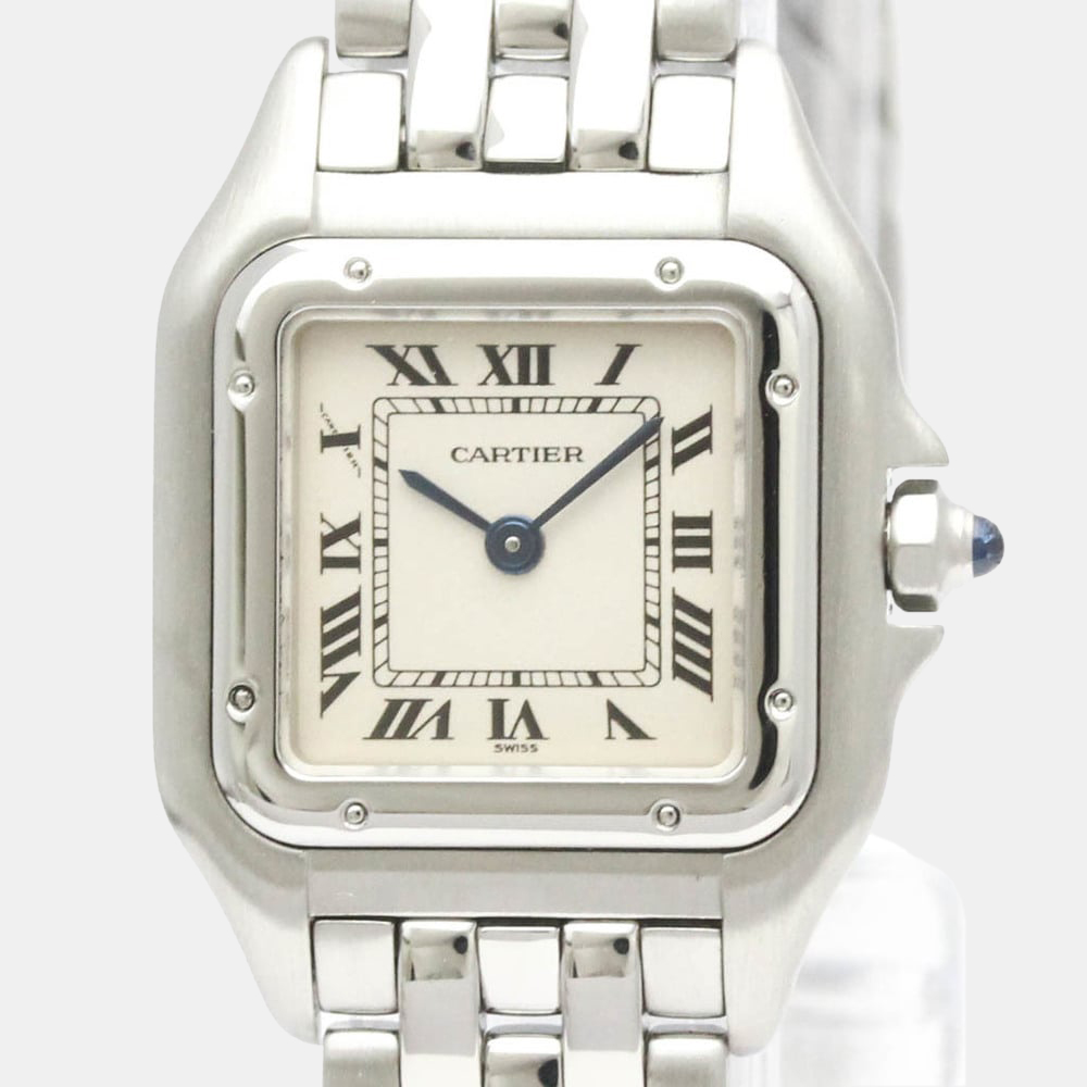 

Cartier Silver Stainless Steel Panthere W25033P5 Quartz Women's Wristwatch
