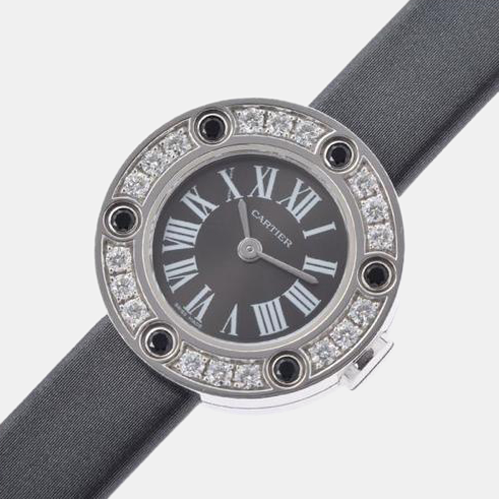 

Cartier Grey 18k White Gold Love WE801031 Quartz Women's Wristwatch 23 mm