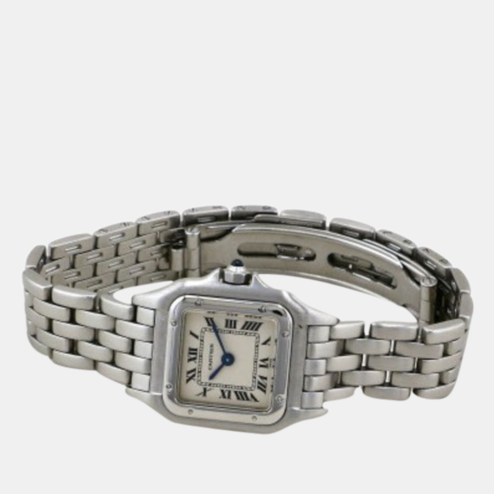 

Cartier Silver Stainless Steel Panthere W25033P5 Quartz Women's Wristwatch 21.5 mm