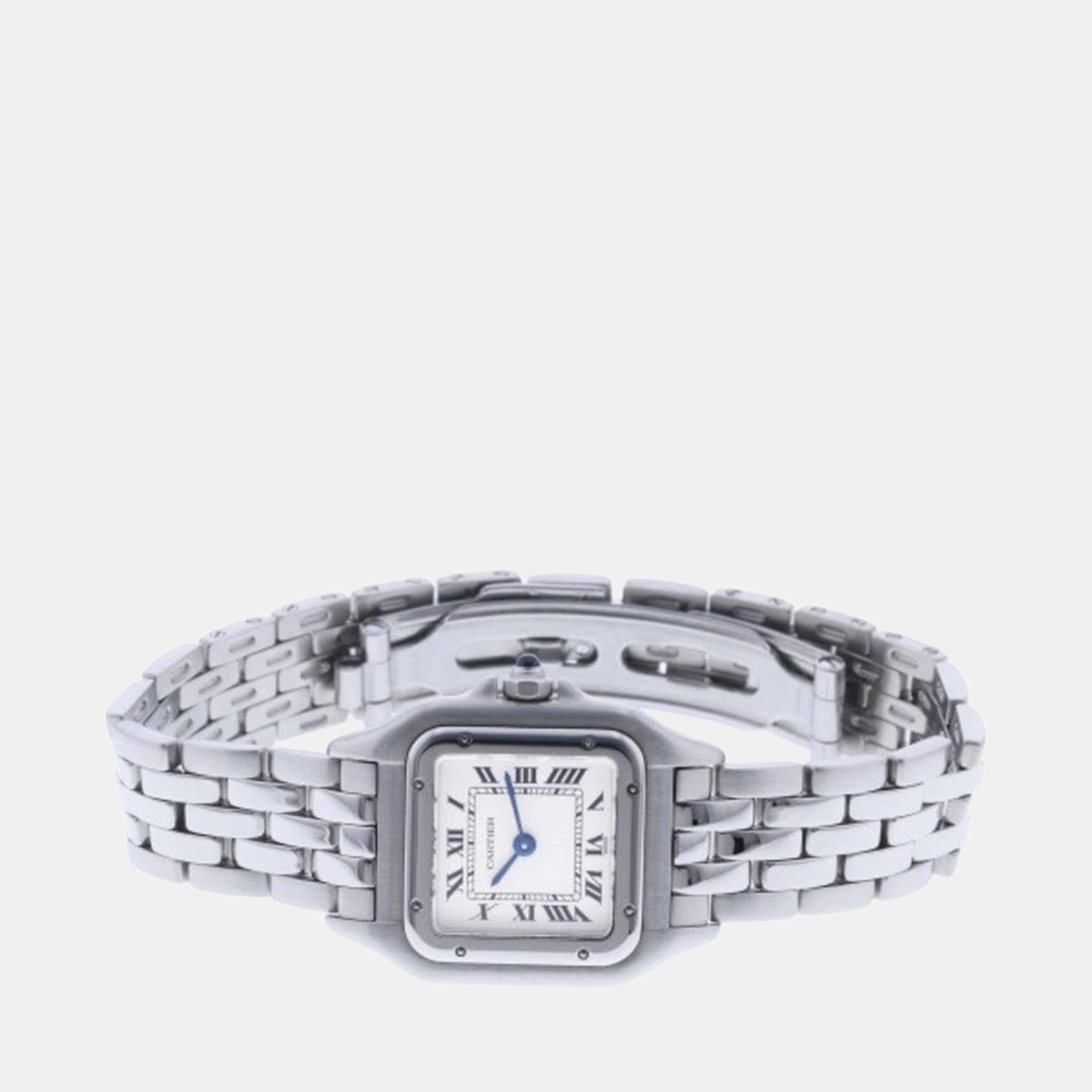 

Cartier Silver Stainless Steel Panthere W25033P5 Quartz Women's Wristwatch 21.5 mm