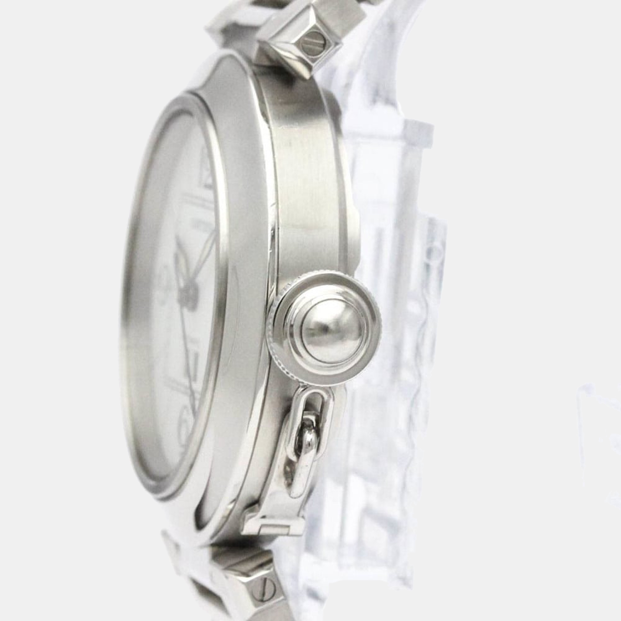 

Cartier White Stainless Steel Pasha C de Cartier W31055M7 Automatic Women's Wristwatch 35 mm