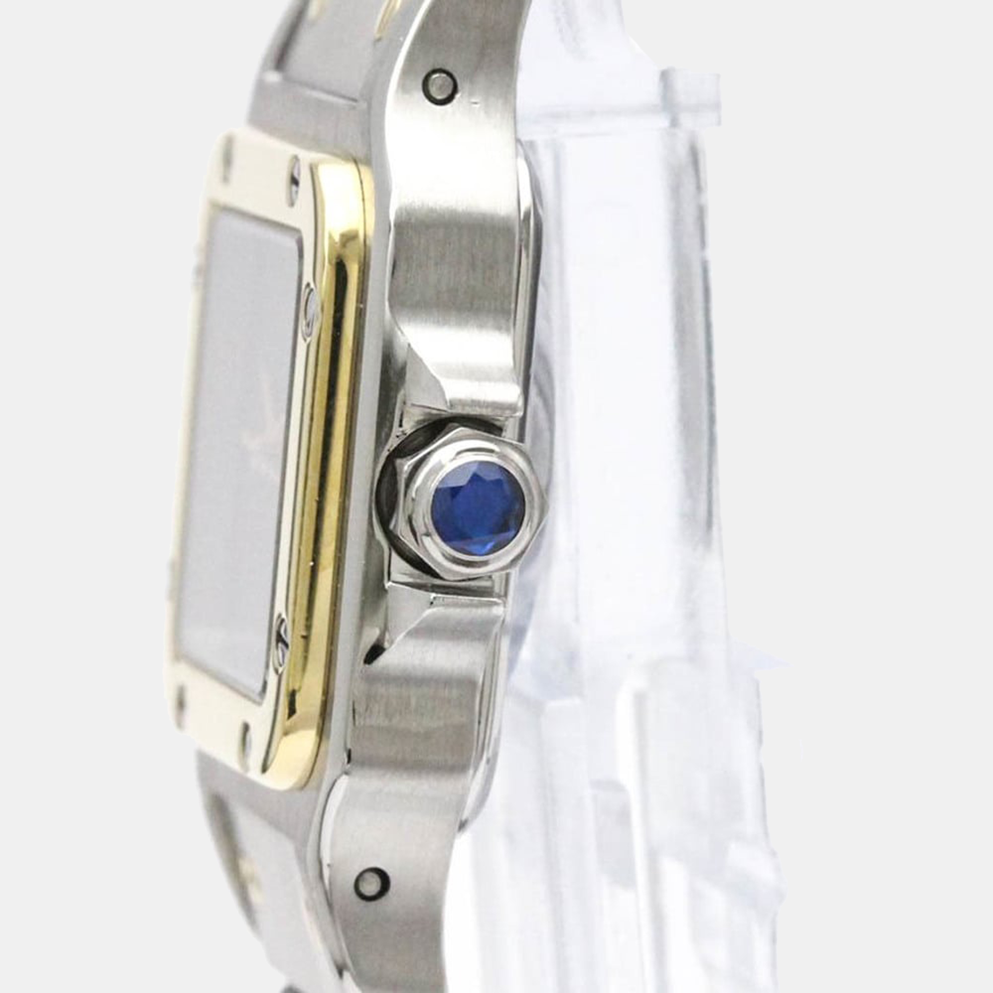 

Cartier Grey Stainless Steel Santos Galbee Automatic Women's Wristwatch 24 mm