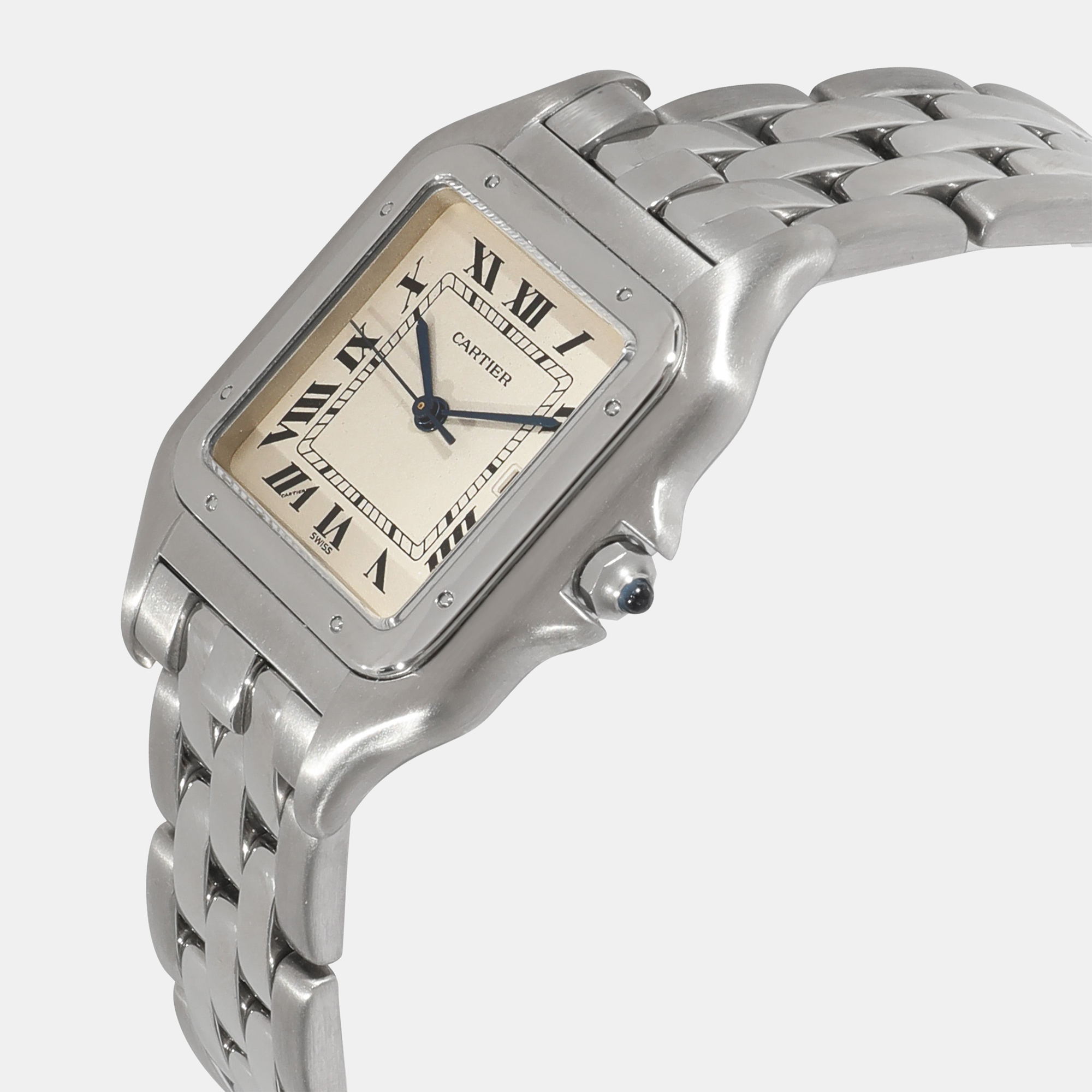 

Cartier Silver Stainless Steel Panthere W25032P5 Quartz Women's Wristwatch 29 mm
