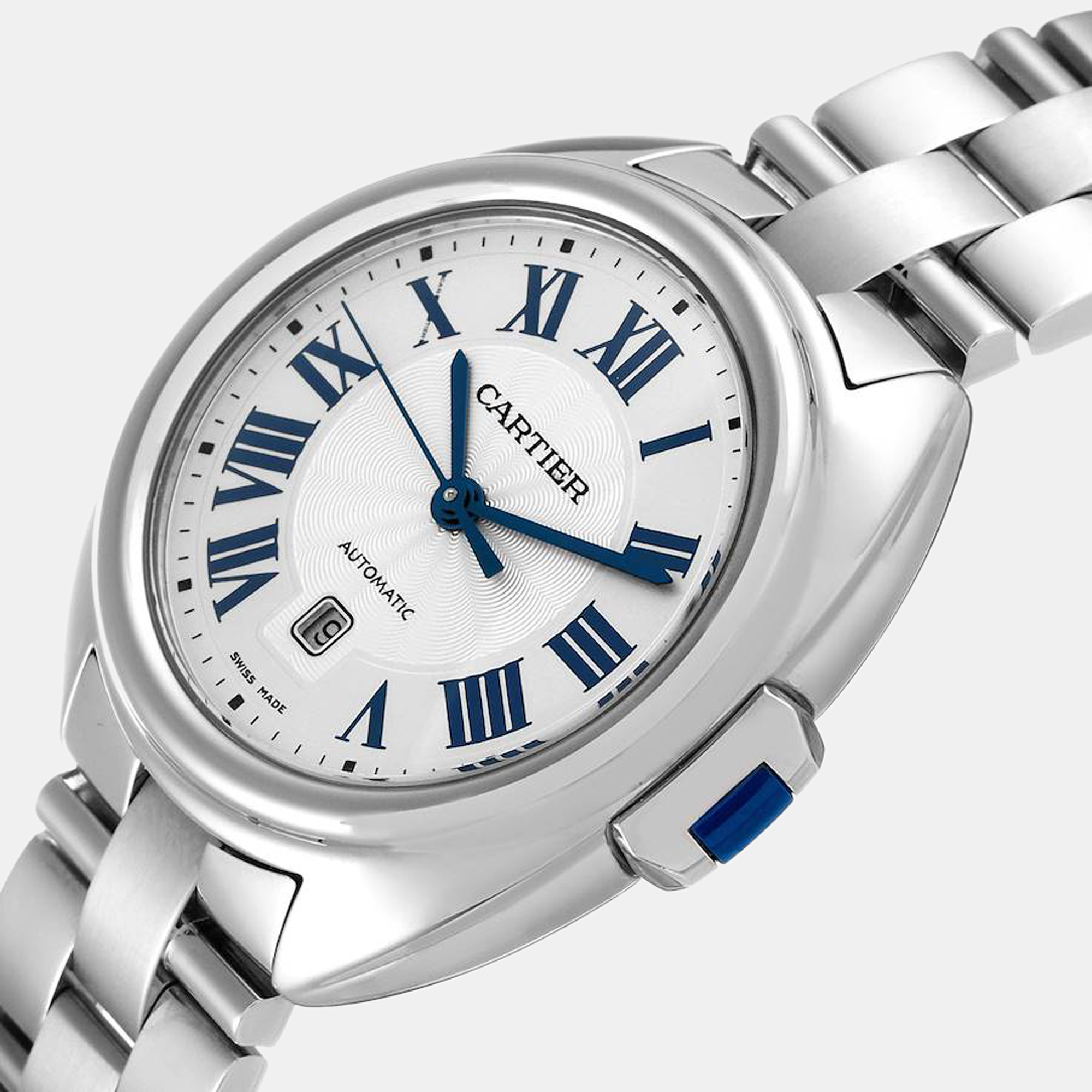 

Cartier Silver Stainless Steel Cle de Cartier WSCL0005 Automatic Women's Wristwatch 31 mm