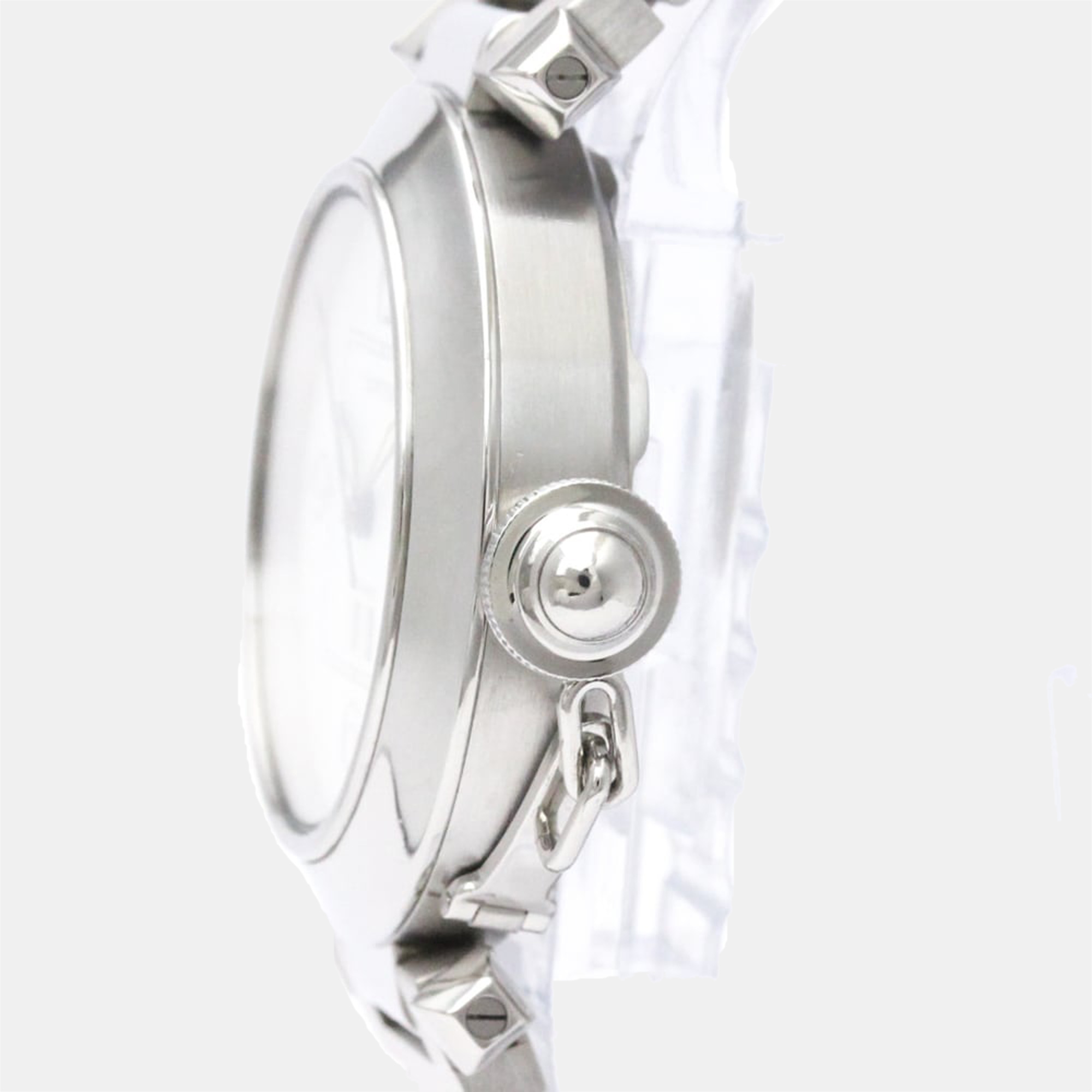 

Cartier White Stainless Steel Pasha C W31055M7 Automatic Women's Wristwatch 35 mm