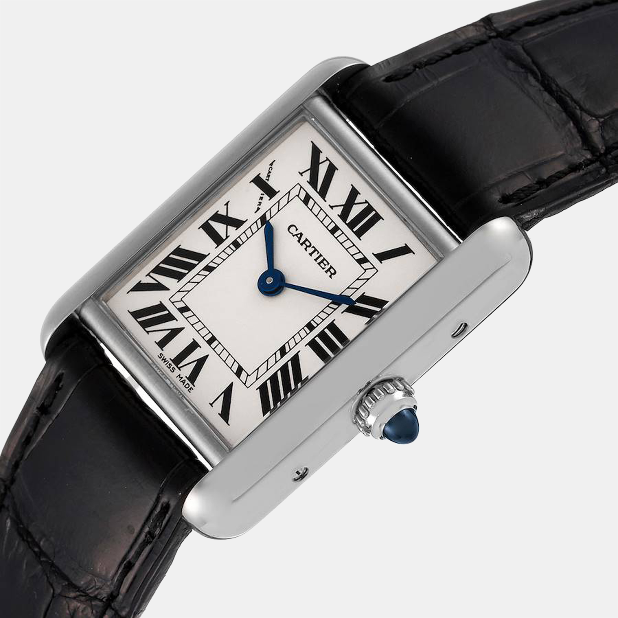 

Cartier White 18K White Gold Tank Louis W1541056 Women's Wristwatch 29 mm