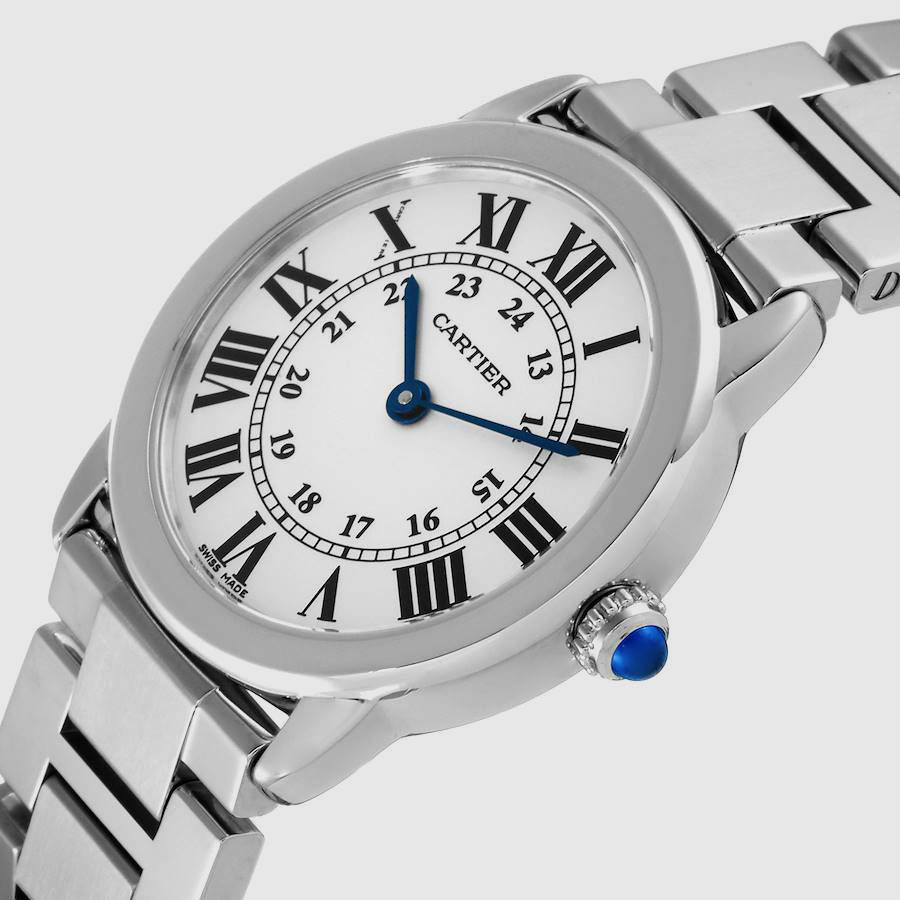 

Cartier Silver Stainless Steel Ronde Solo W6701004 Quartz Women's Wristwatch