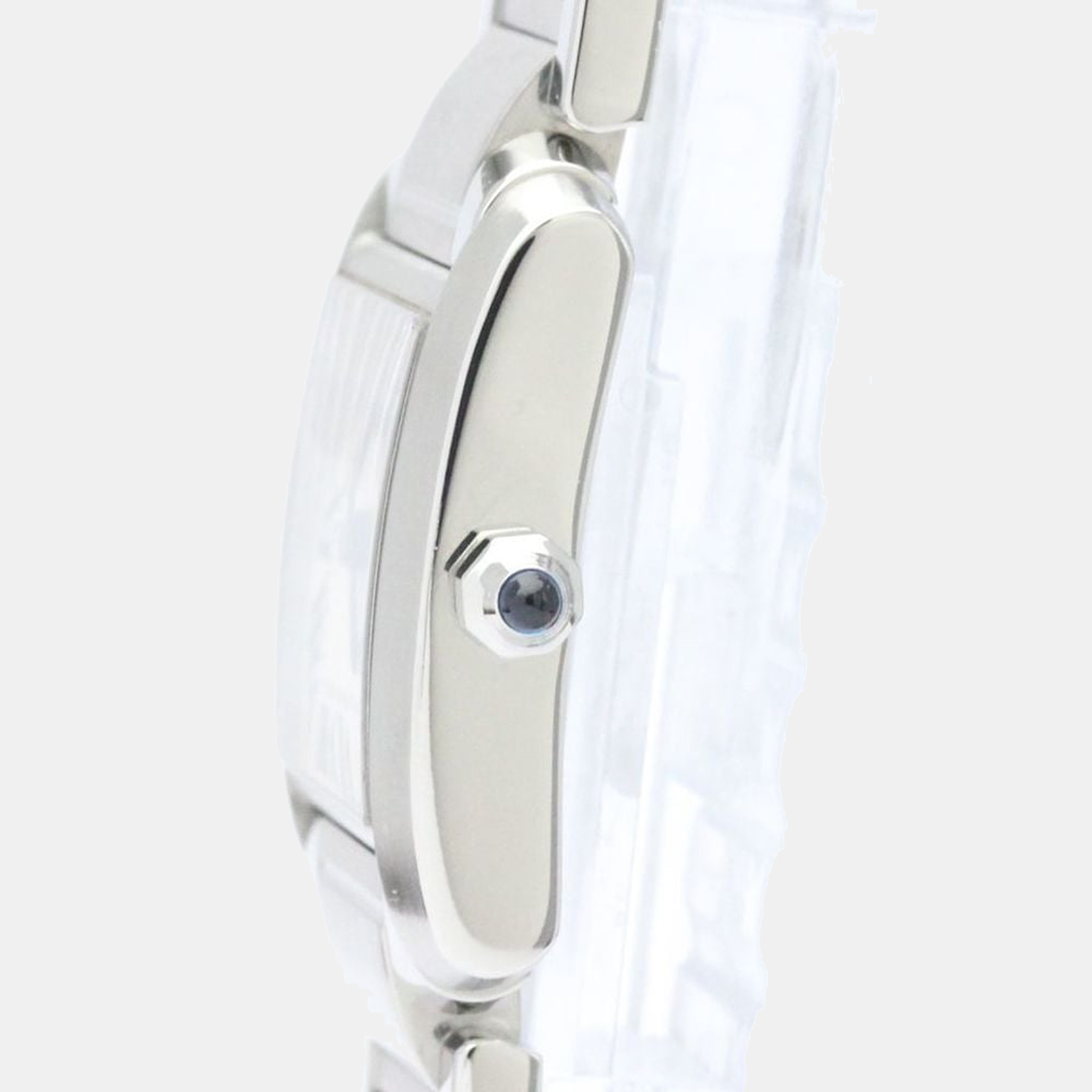 

Cartier Silver Stainless Steel Tank Francaise W51008Q3 Quartz Women's Wristwatch 20 mm