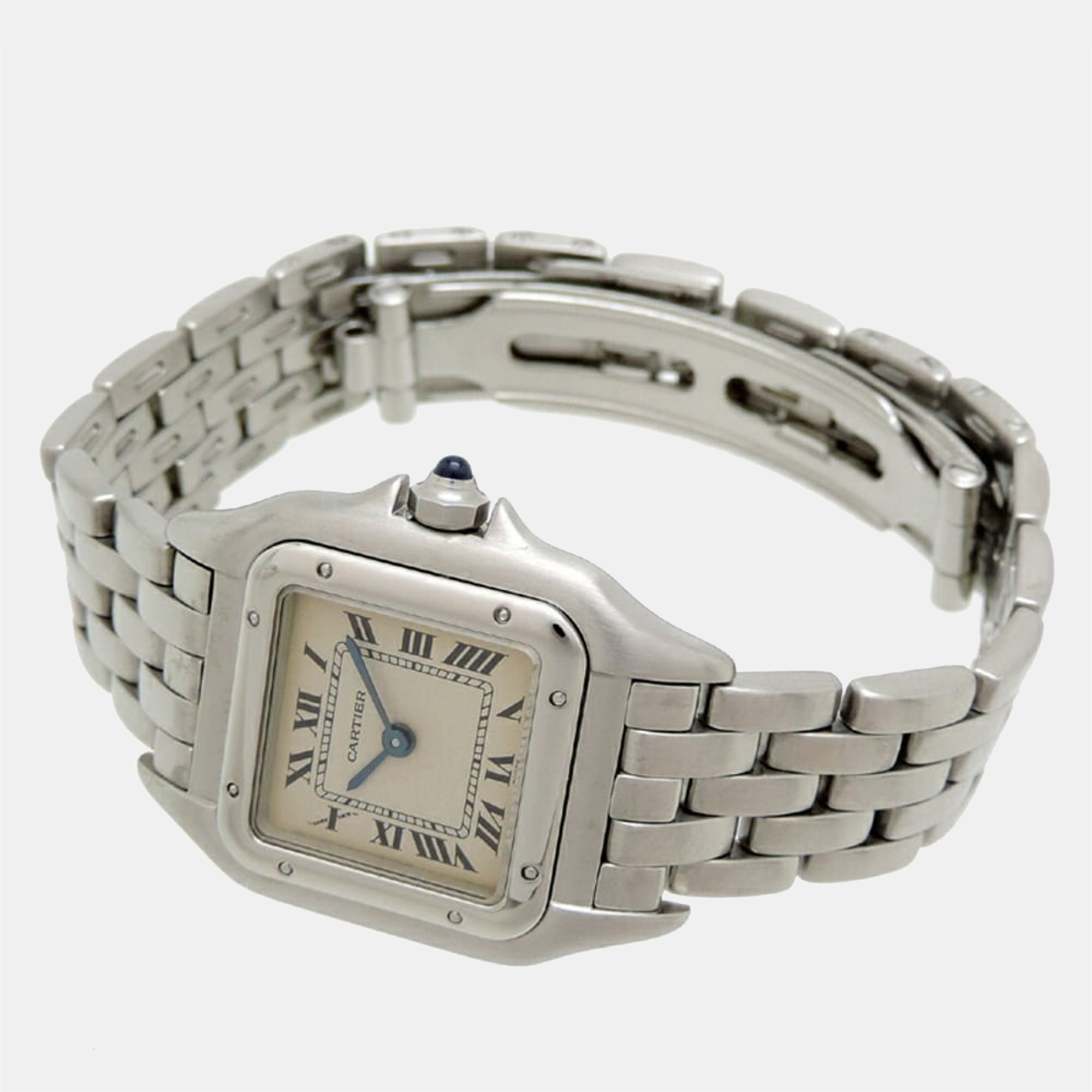 

Cartier Silver Stainless Steel Panthere W25033F5 Women's Wristwatch 22 mm