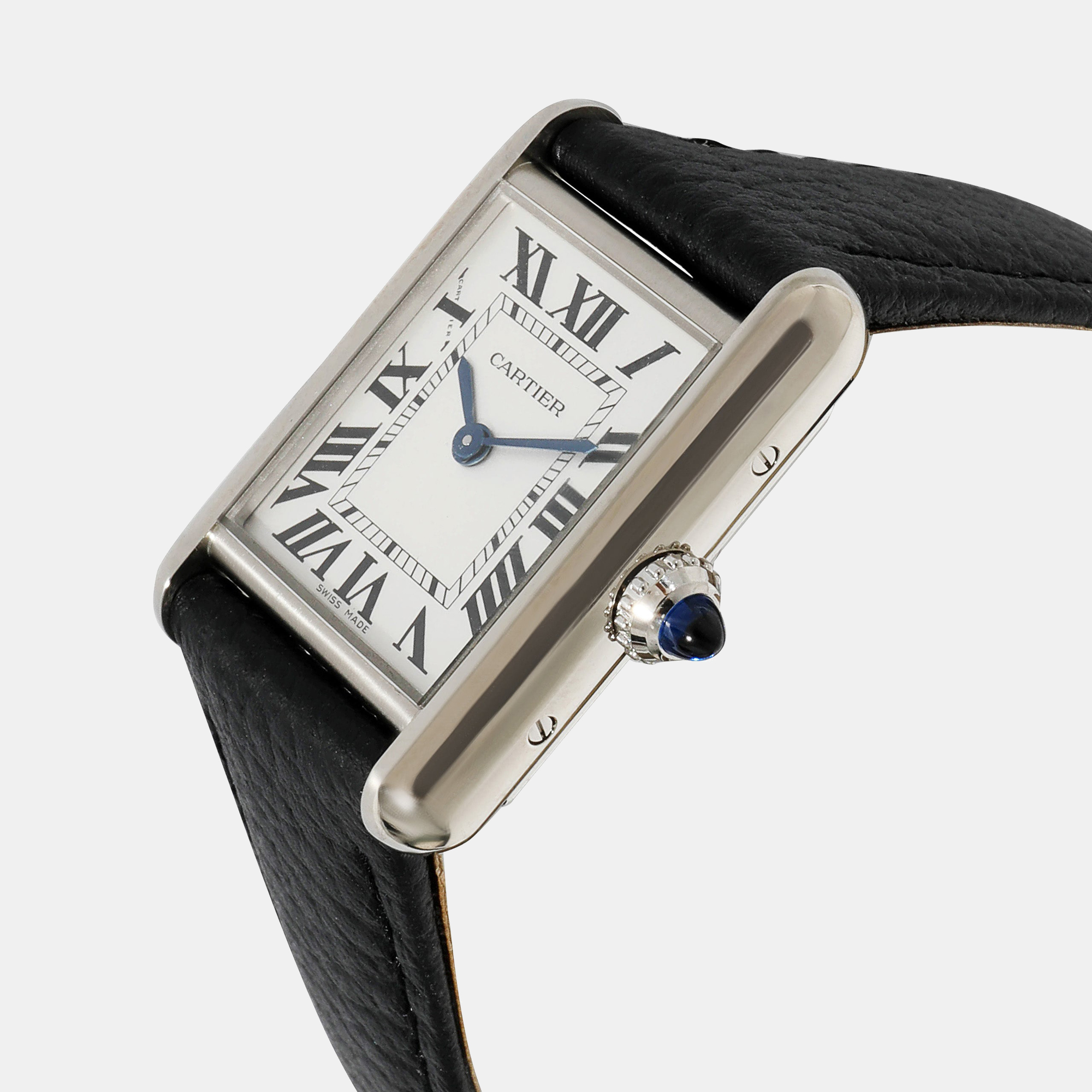 

Cartier Silver Stainless Steel Tank Must WSTA0042 Women's Wristwatch 22 mm