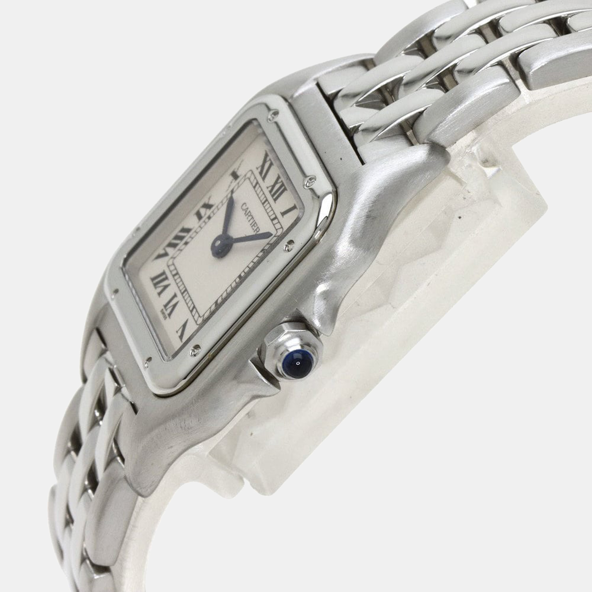 

Cartier White Stainless Steel Panthere W25033F5 Women's Wristwatch 22 mm