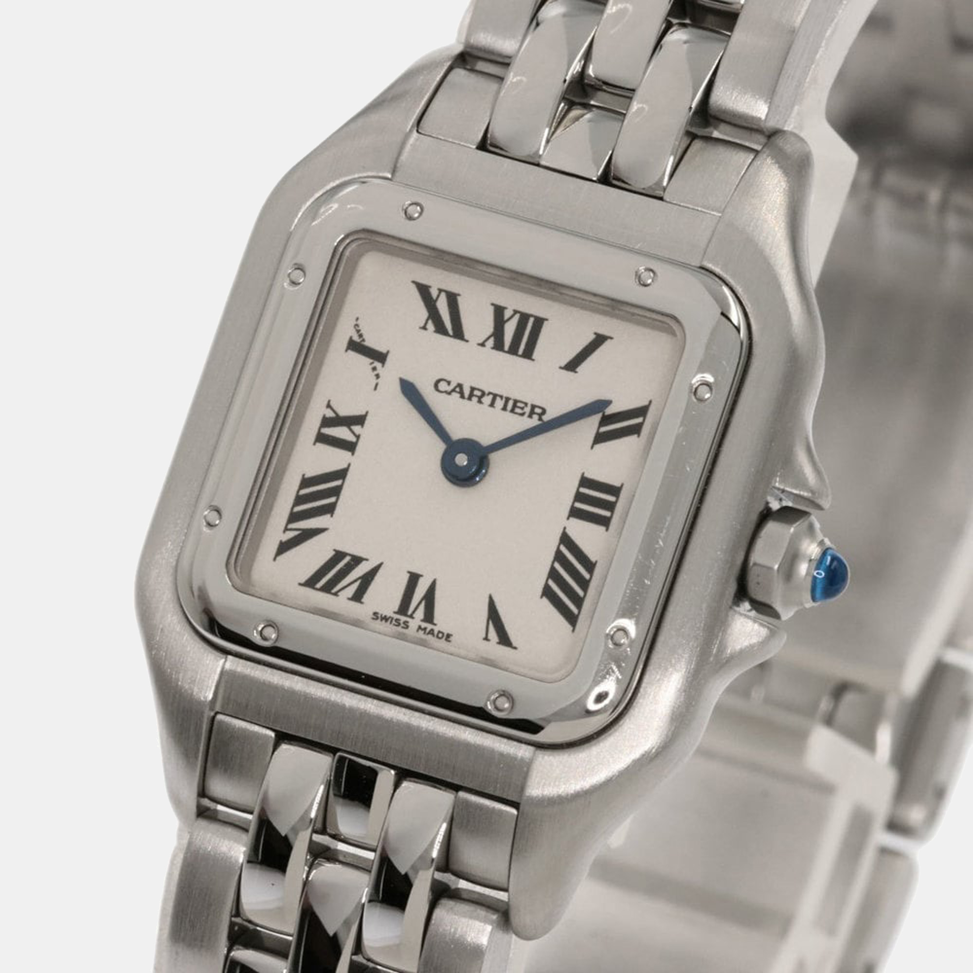 

Cartier White Stainless Steel Panthere W25033P5 Women's Wristwatch 22 mm