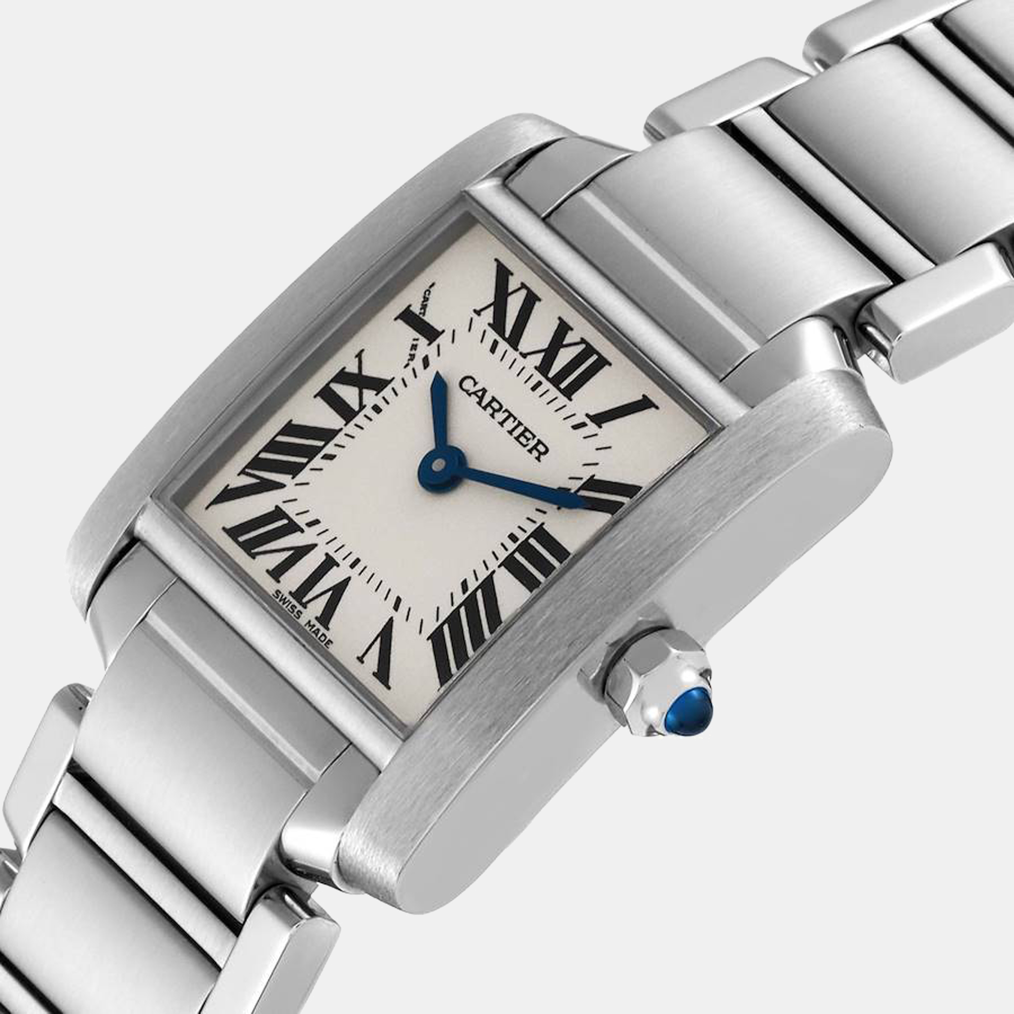 

Cartier Tank Francaise Small Silver Dial Steel Ladies Watch W51008Q3