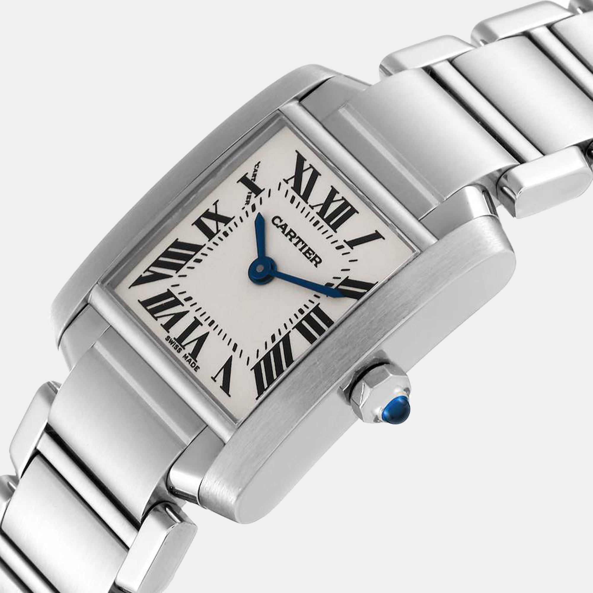 

Cartier Tank Francaise Small Silver Dial Steel Ladies Watch W51008Q3