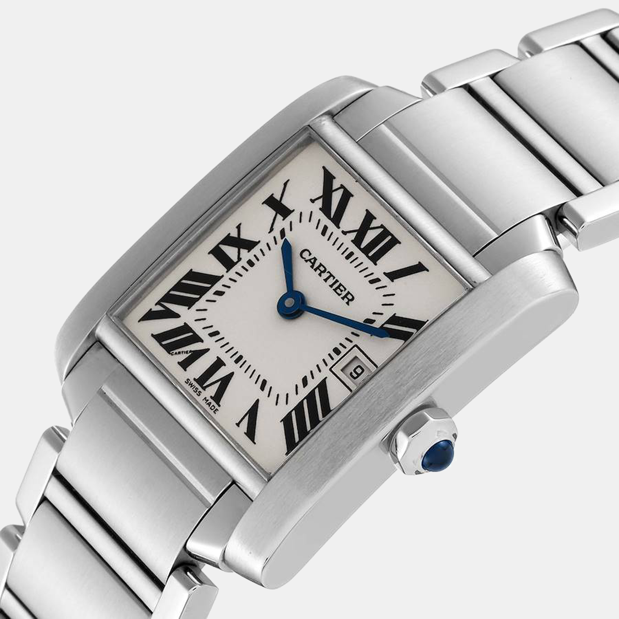 

Cartier Tank Francaise Midsize  Silver Dial Ladies Watch W51011Q3