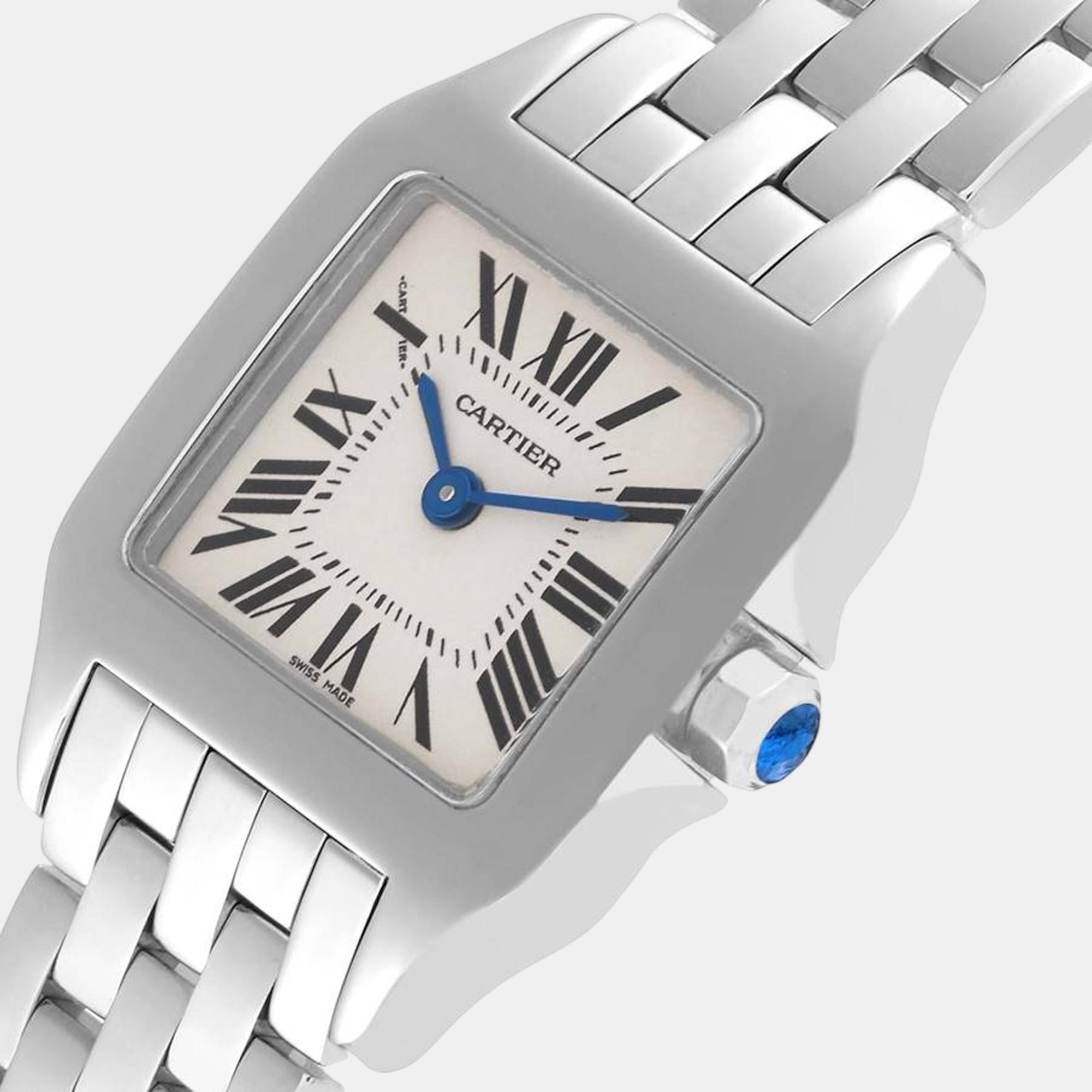 

Cartier Santos Demoiselle Silver Dial Steel Ladies Watch W25064Z5