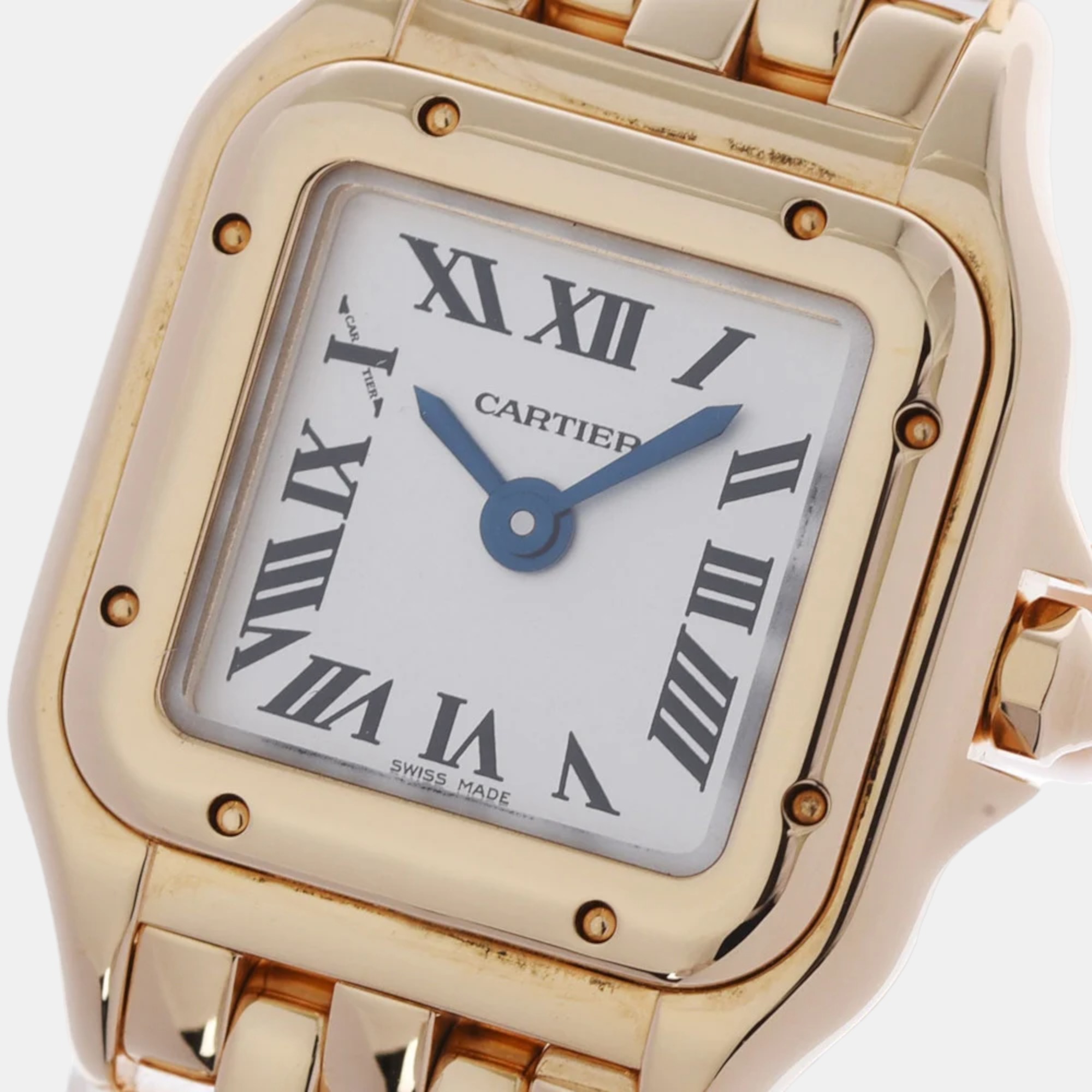 

Cartier White 18k Yellow Gold Panthere De Cartier WGPN0016 Quartz Women's Wristwatch 21 mm