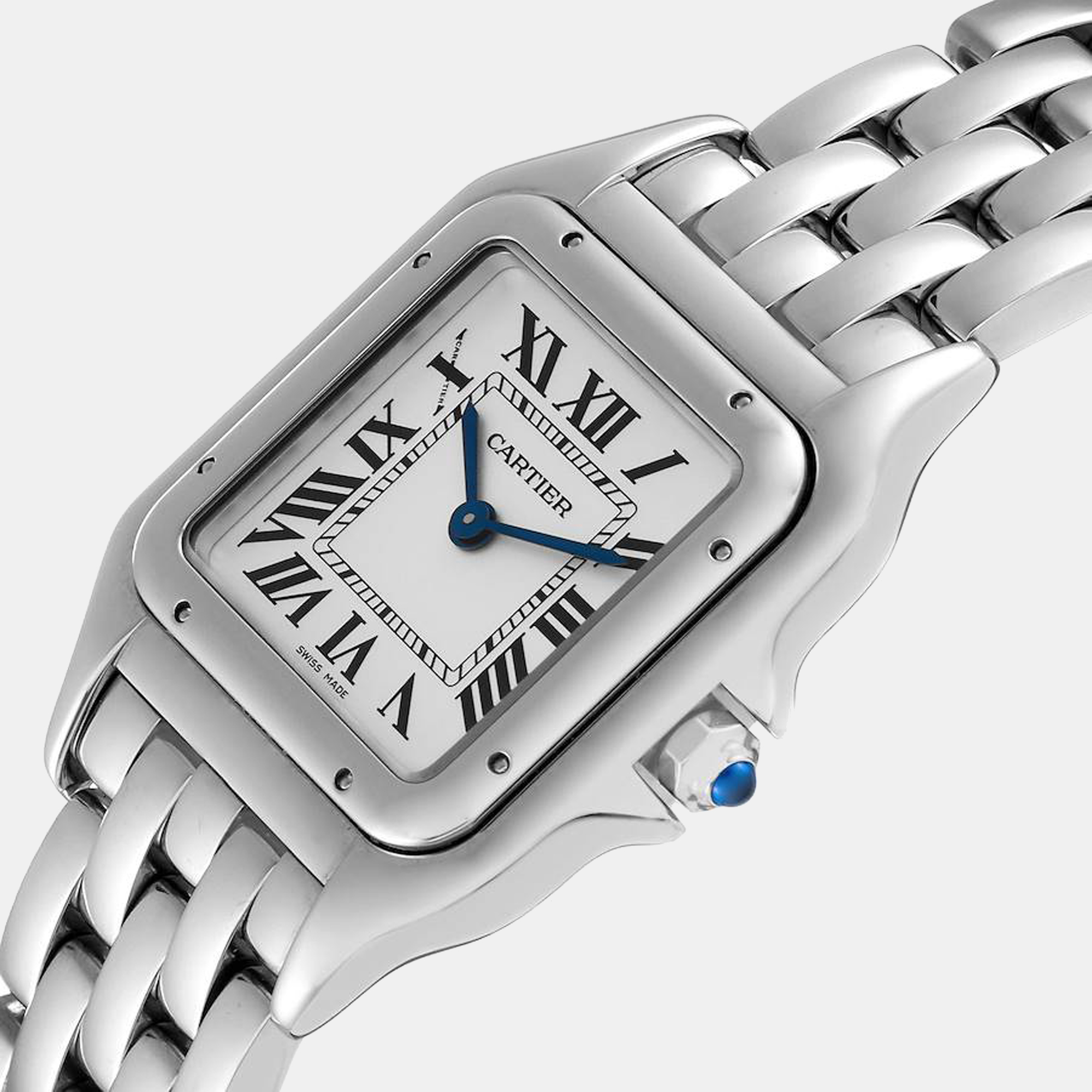 

Cartier Panthere Midsize  Steel Ladies Watch WSPN0007 27 x 37 mm, Silver