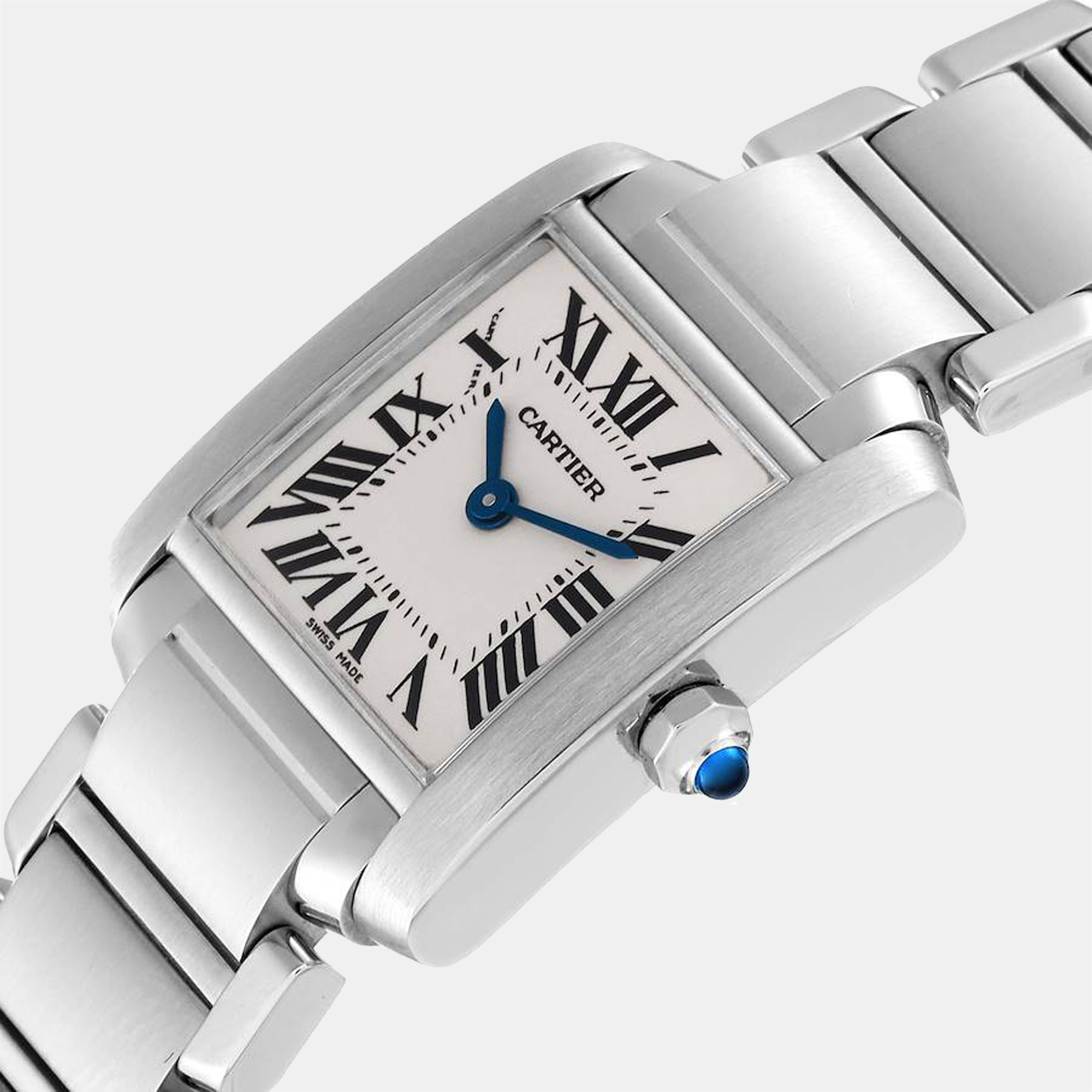 

Cartier Tank Francaise Small Silver Dial Steel Ladies Watch W51008Q3 20 x 25 mm