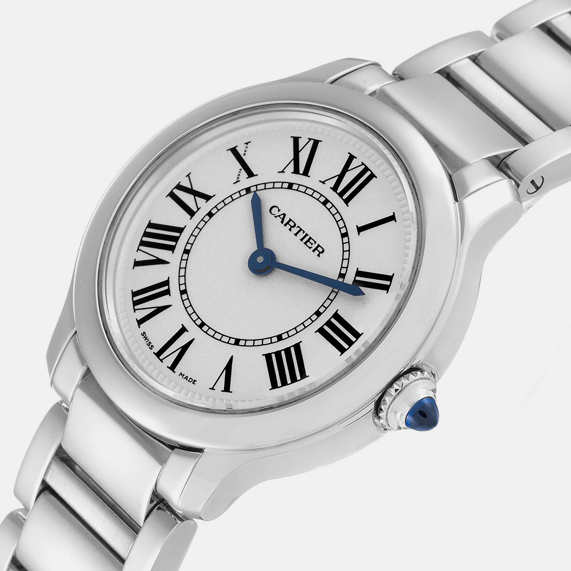 

Cartier Ronde Must Small Steel Quartz Ladies Watch WSRN0033 29 mm, Silver