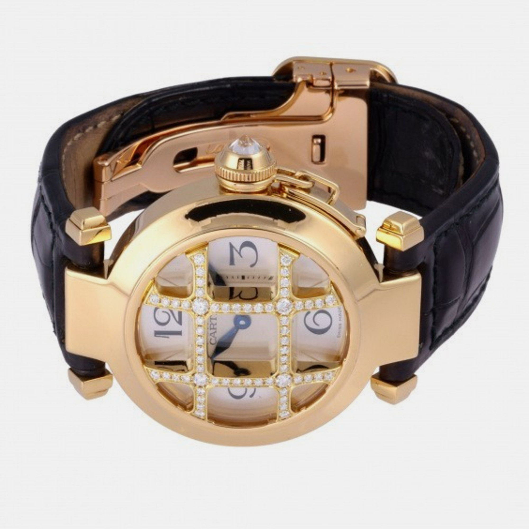 

Cartier Gold 18k Yellow Gold Pasha C de Cartier WJ11951G Quartz Women's Wristwatch 32 mm