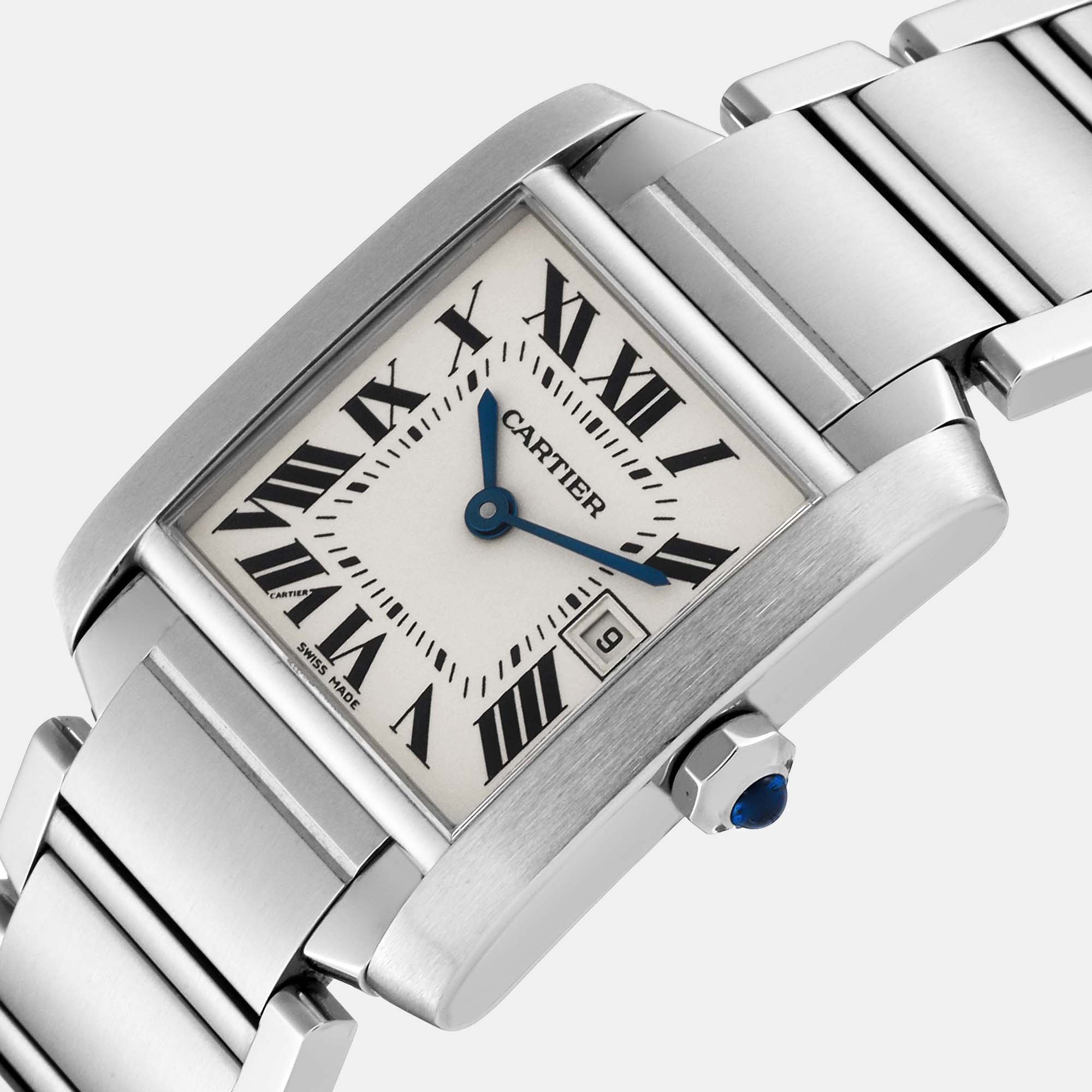 

Cartier Tank Francaise Midsize Silver Dial Steel Ladies Watch W51011Q3 25 x 30 mm