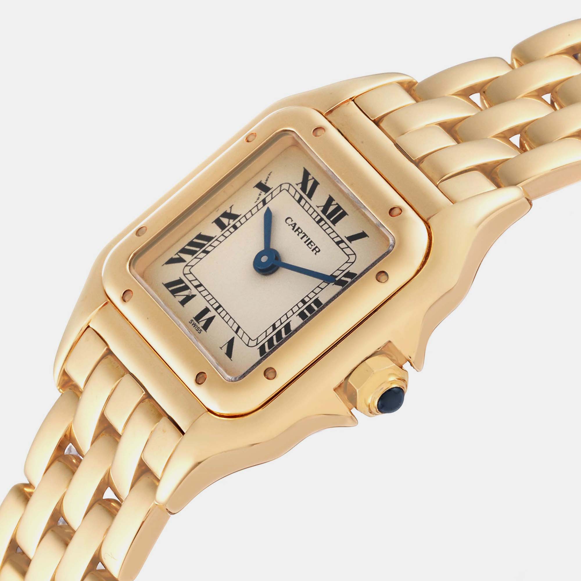 

Cartier Panthere Small Yellow Gold Silver Dial Ladies Watch W25022B9 22.0 mm x 28.0 mm