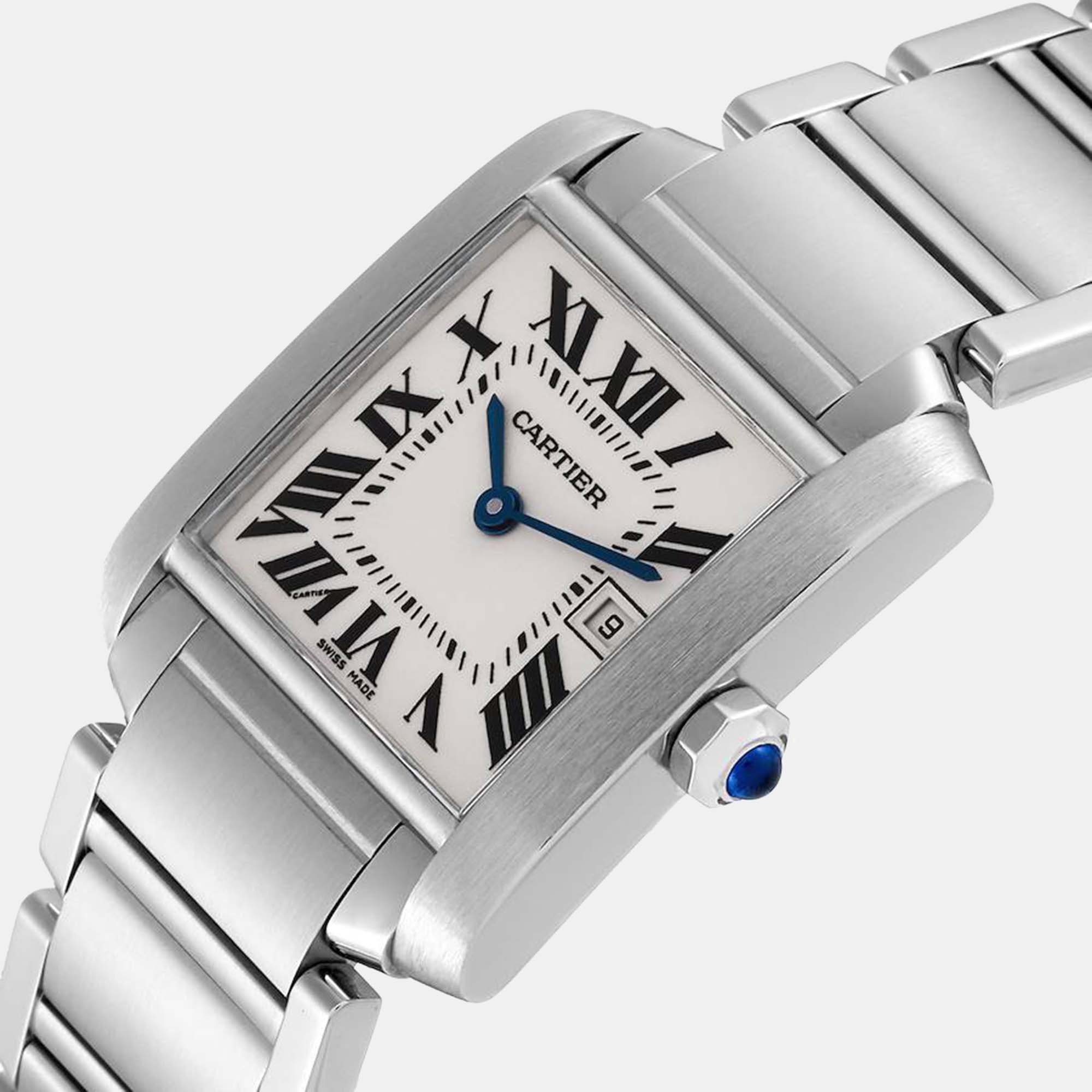 

Cartier Tank Francaise Midsize Silver Dial Steel Ladies Watch W51011Q3 25.0 X 30.0 mm