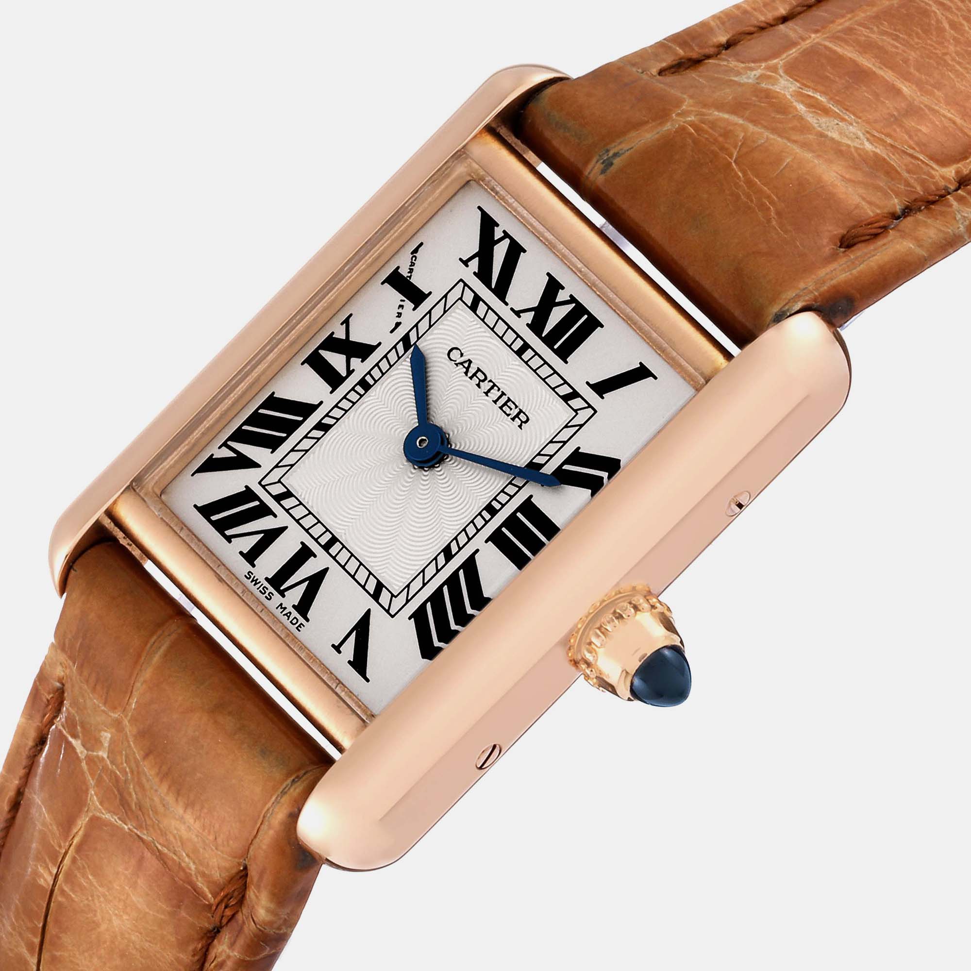 

Cartier Tank Louis Rose Gold Mechanical Ladies Watch WGTA0010 29.5 mm x 22.0 mm, Silver