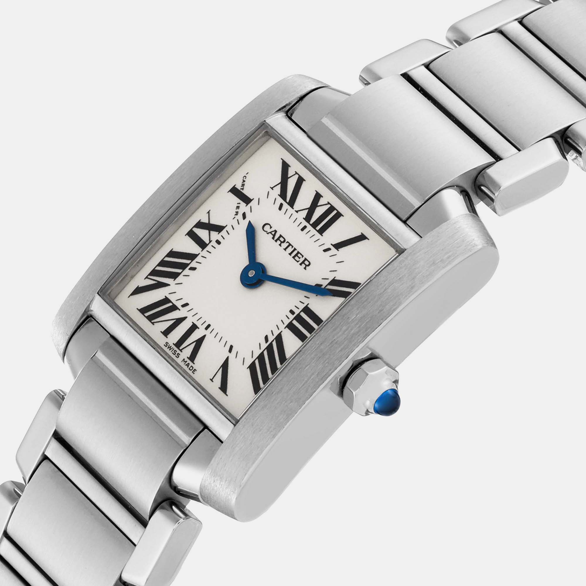 

Cartier Tank Francaise Small Silver Dial Steel Ladies Watch W51008Q3 20.0 mm x 25.0 mm
