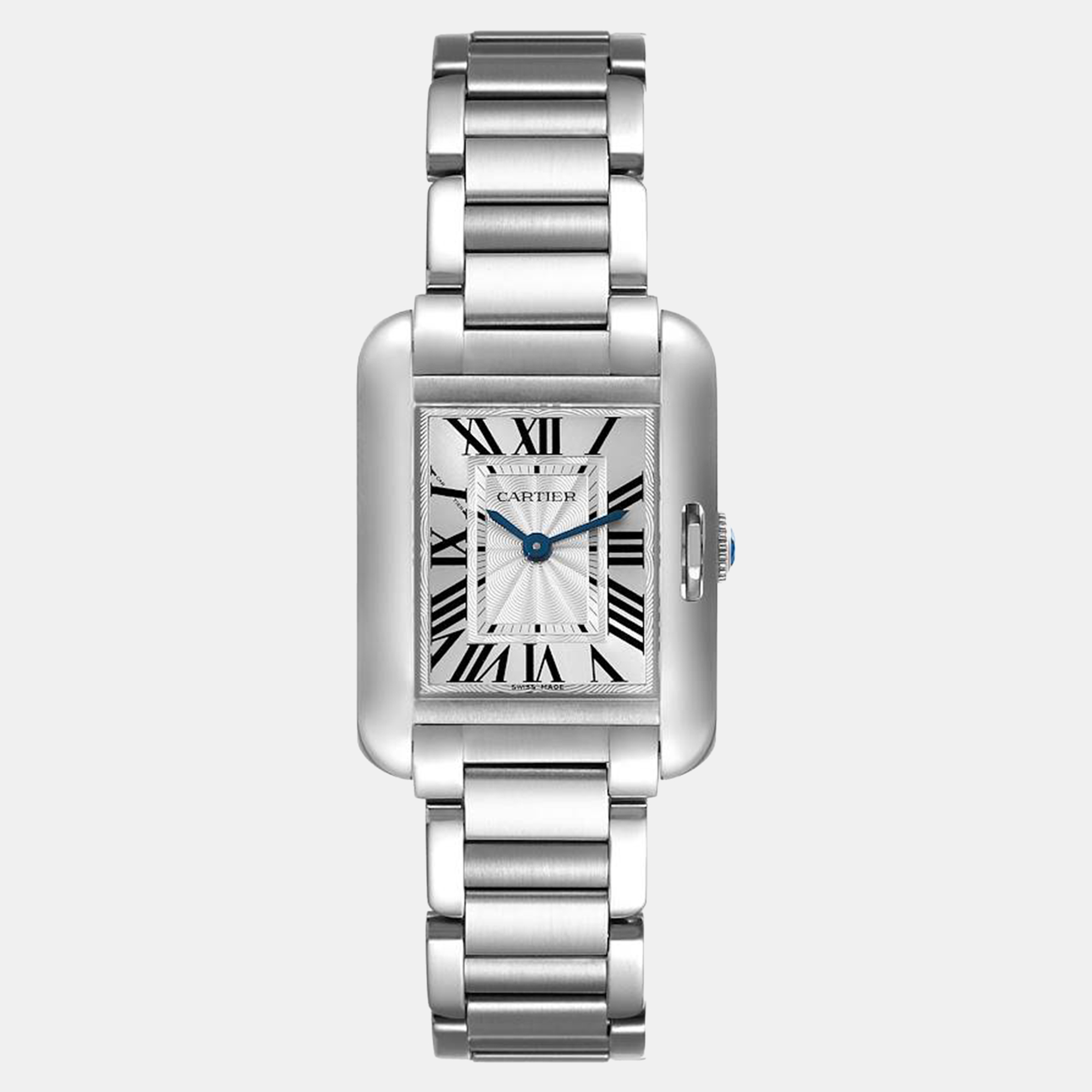 

Cartier Tank Anglaise Small Silver Dial Steel Ladies Watch W5310022 30.2 x 22.7 mm