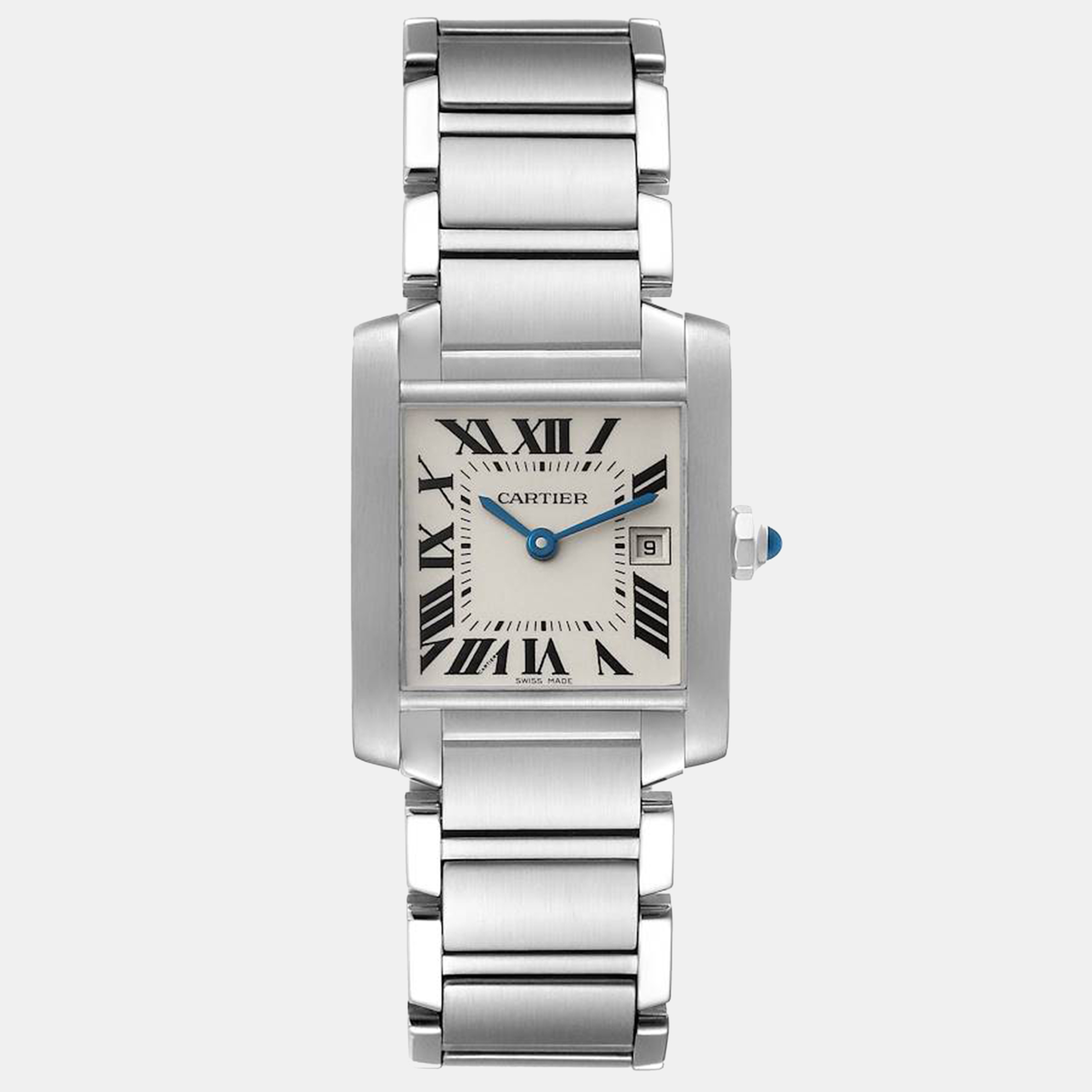 

Cartier Tank Francaise Midsize Steel Ladies Watch W51011Q3 25 x 30 mm, Silver