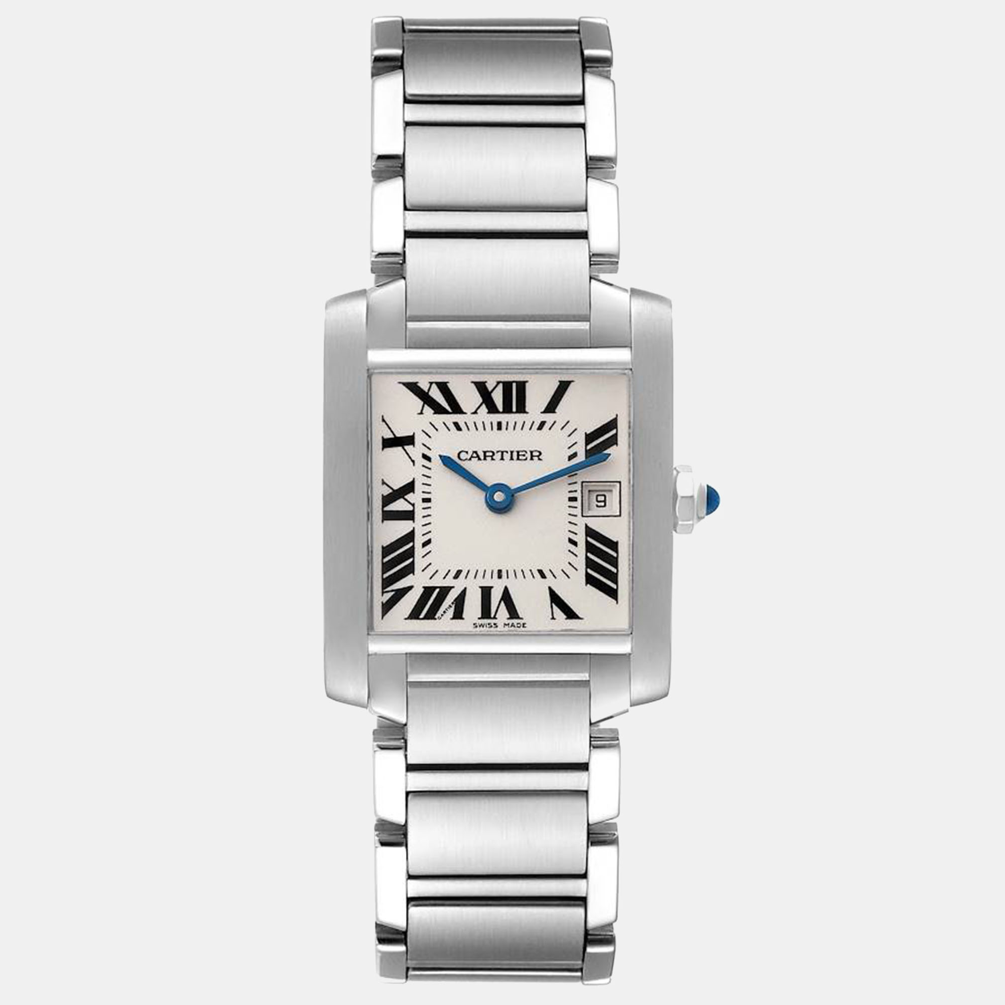 

Cartier Tank Francaise Midsize Steel Women's Watch W51011Q3, Silver
