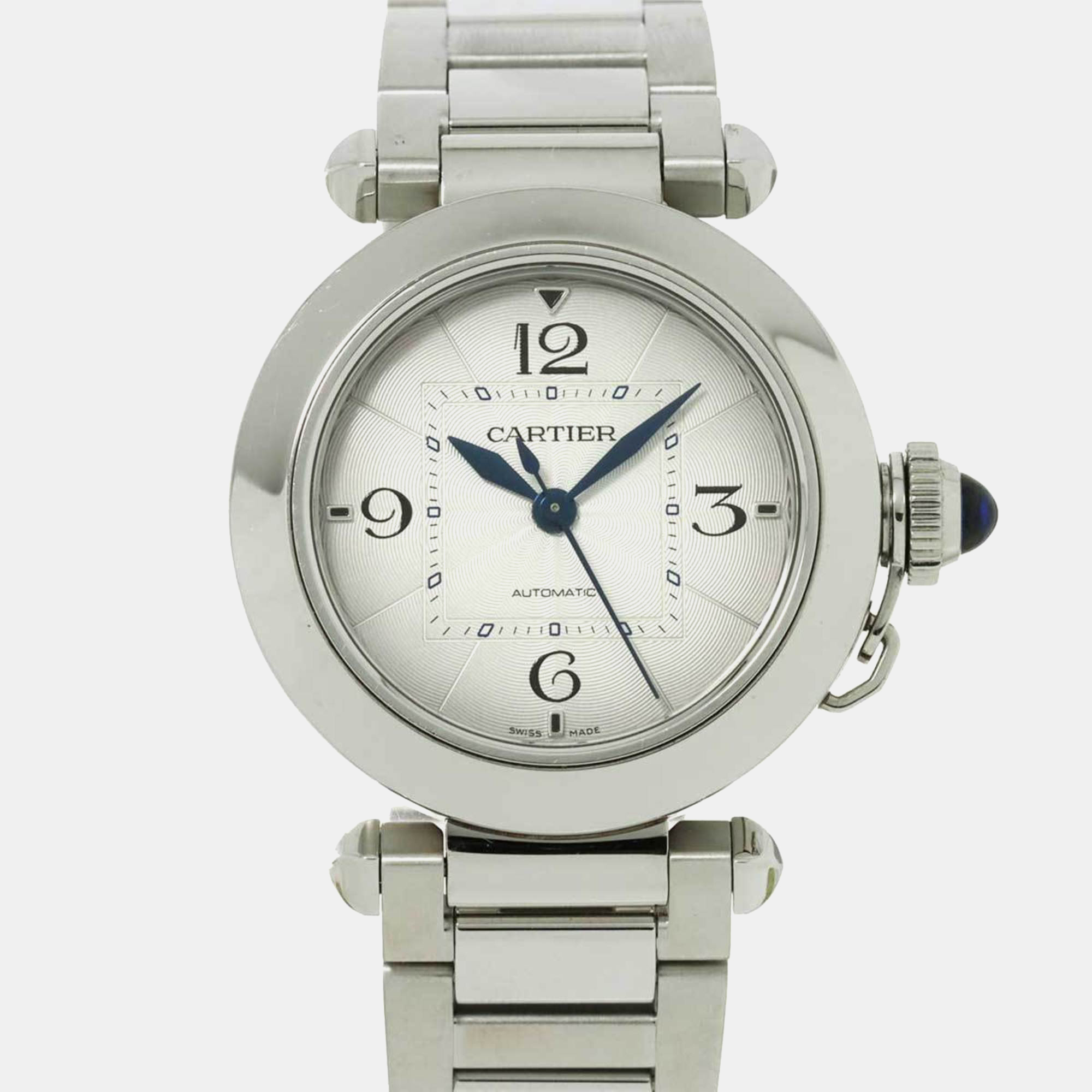 

Cartier Silver Stainless Steel Pasha WSPA0013 Automatic Women's Wristwatch 35 mm