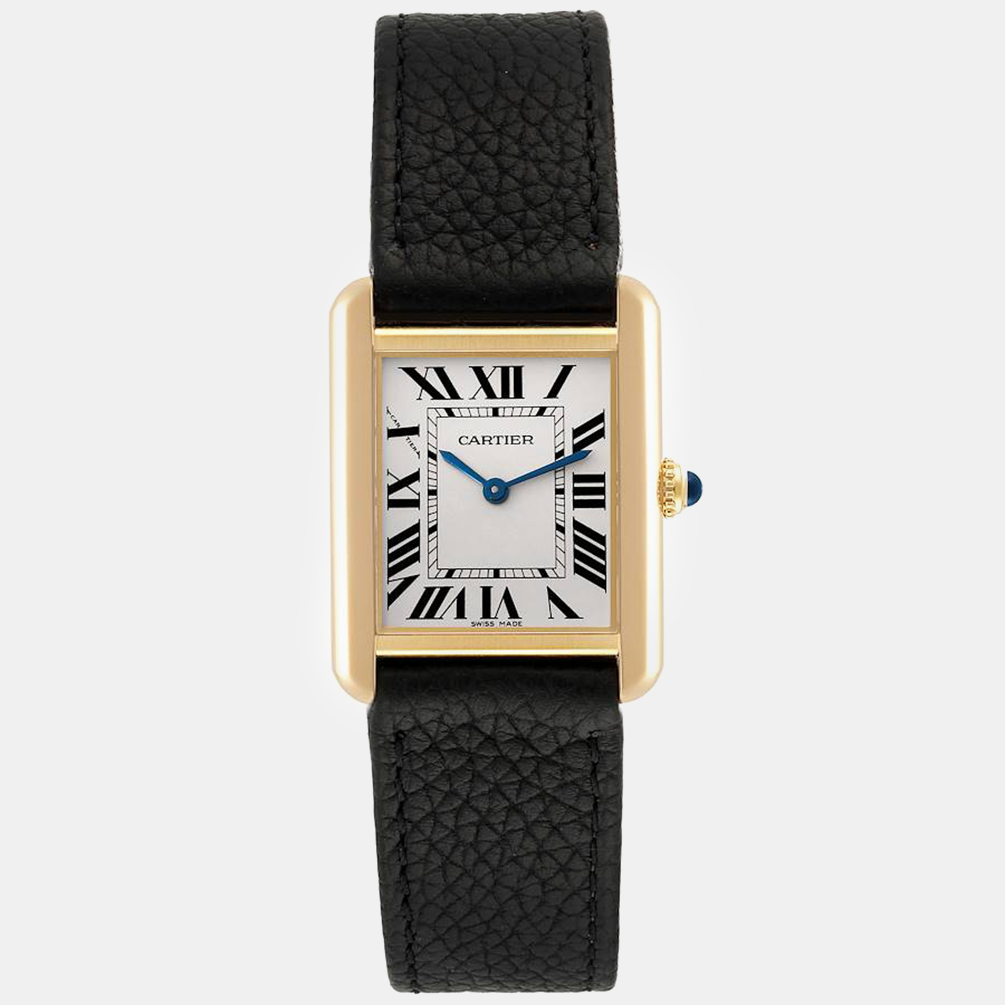 

Cartier Tank Solo Yellow Gold Steel Silver Dial Ladies Watch 24.4 mm