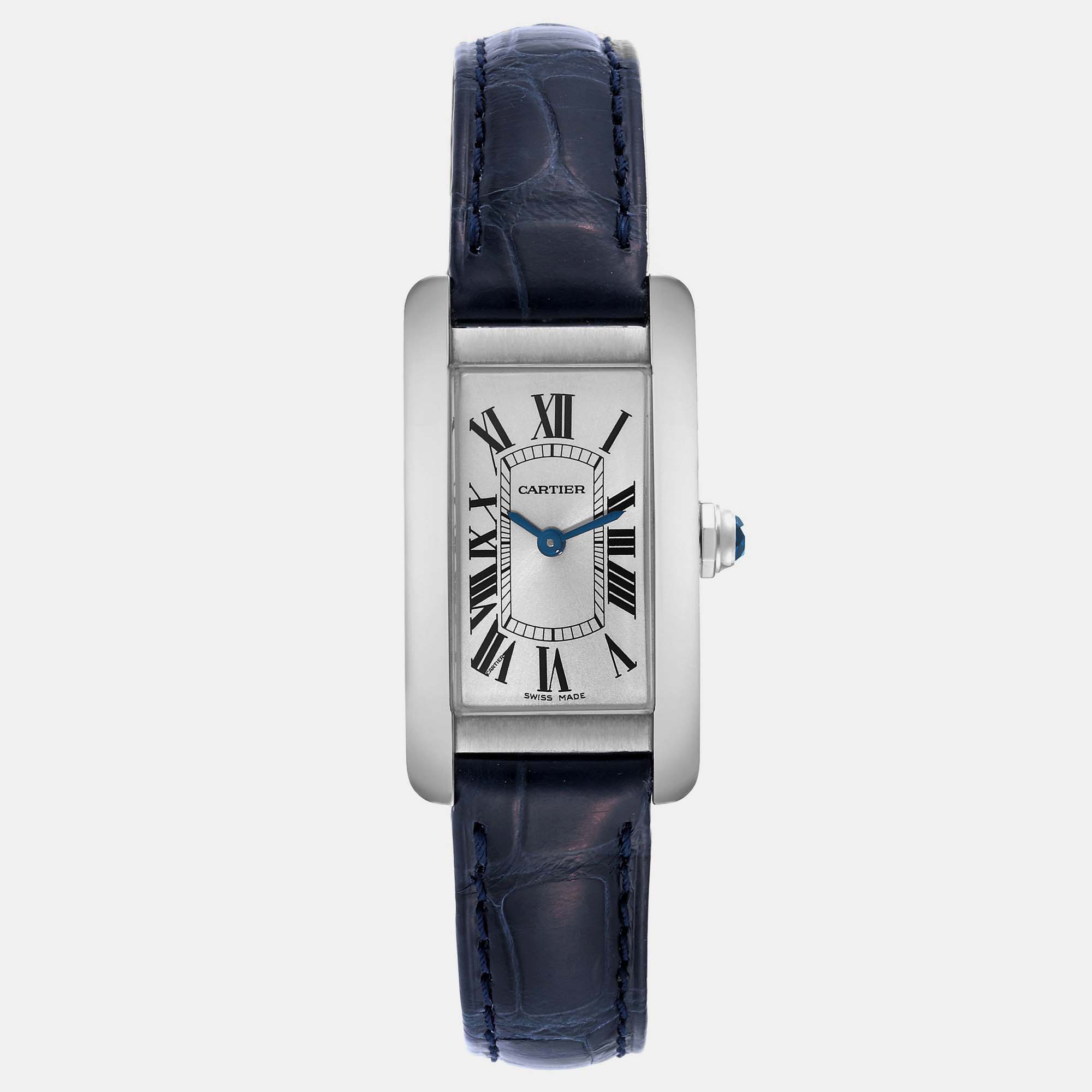 

Cartier Tank Americaine Steel Silver Dial Ladies Watch 19 mm